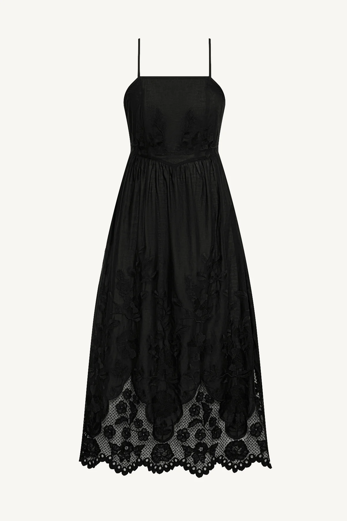 Flora Dress - Black Beachside Broderie - Image 6