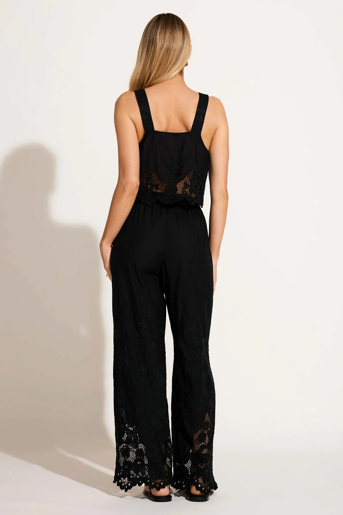Flora Pant - Black Beachside Broderie - Image 3