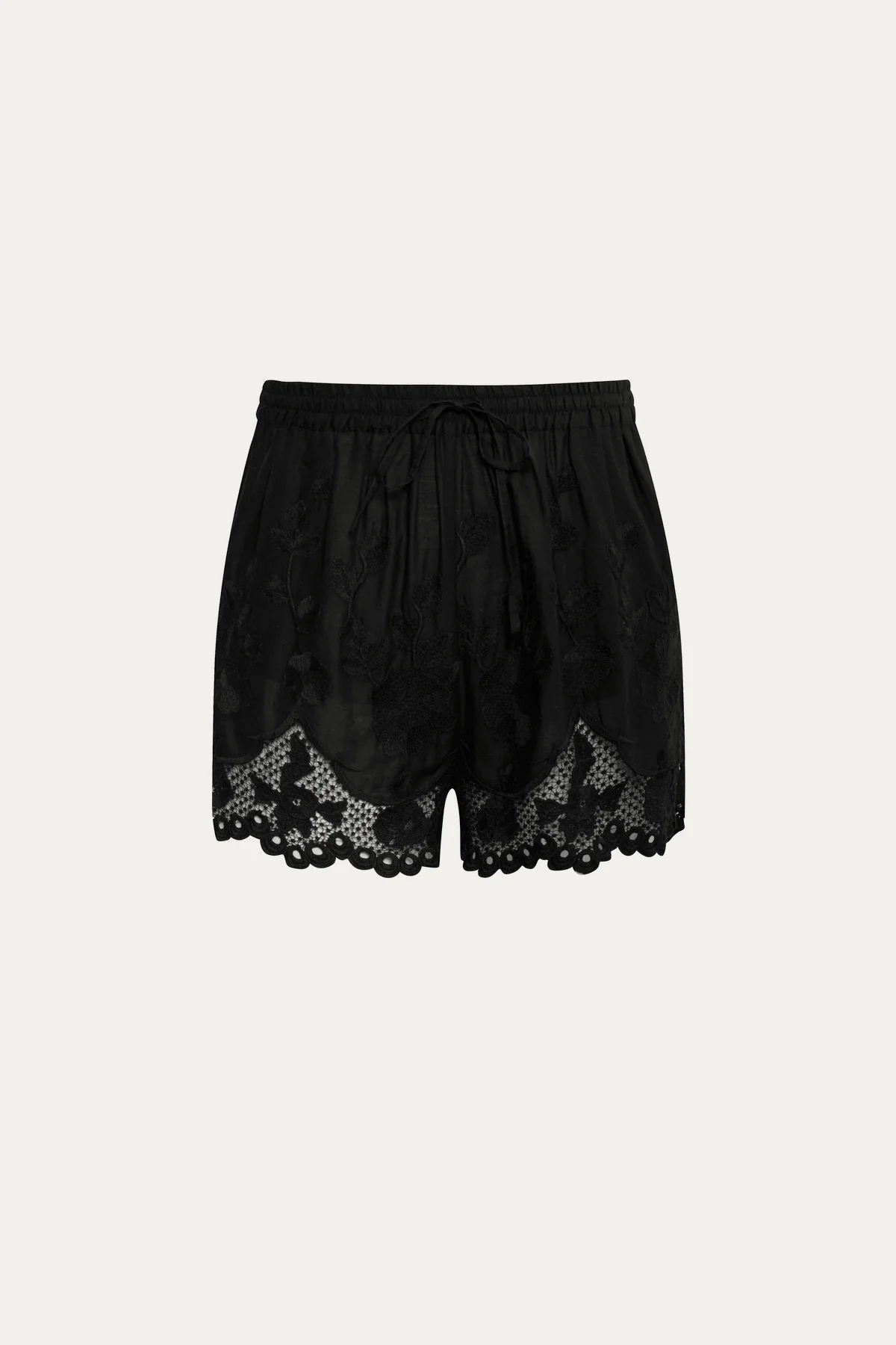 Flora Short - Black Beachside Broderie - Image 5