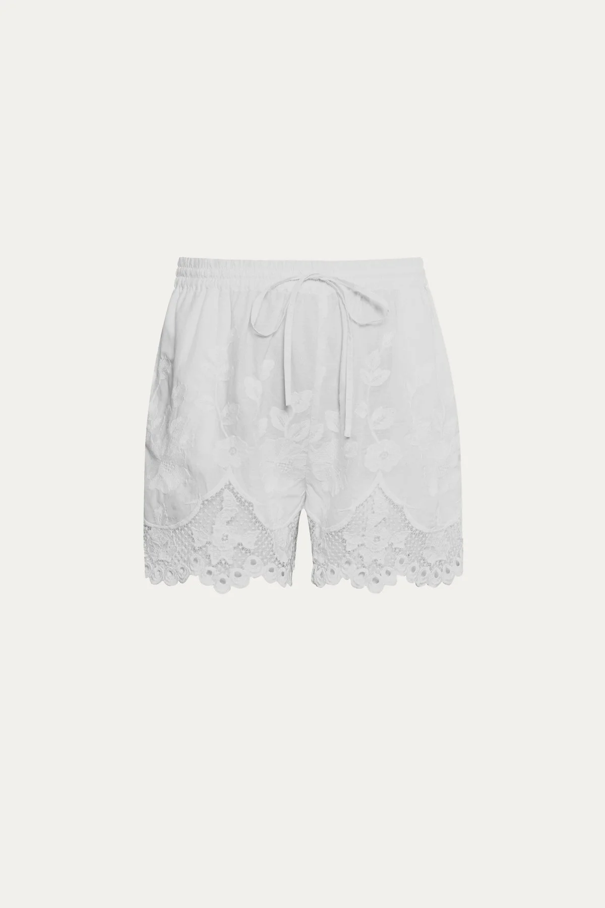 Flora Short - White Beachside Broderie - Image 5