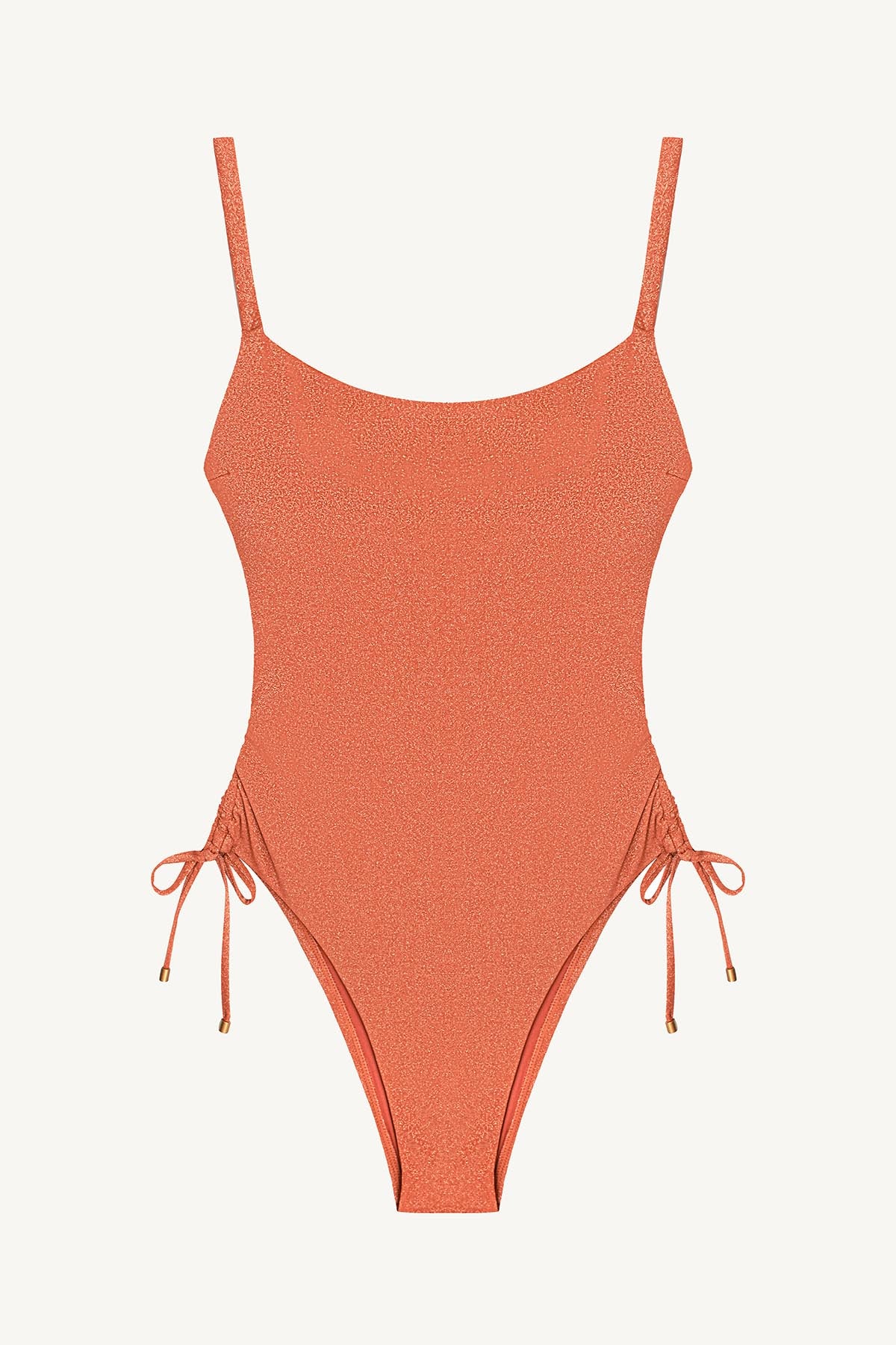 Gemma Ruched One Piece - Terracotta Metallic - Image 6