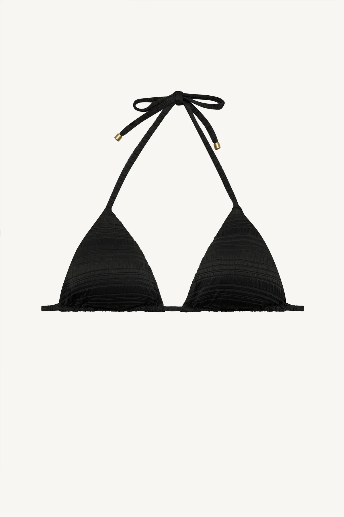 Gia Triangle Top - Black Seersucker Stripe - Image 6