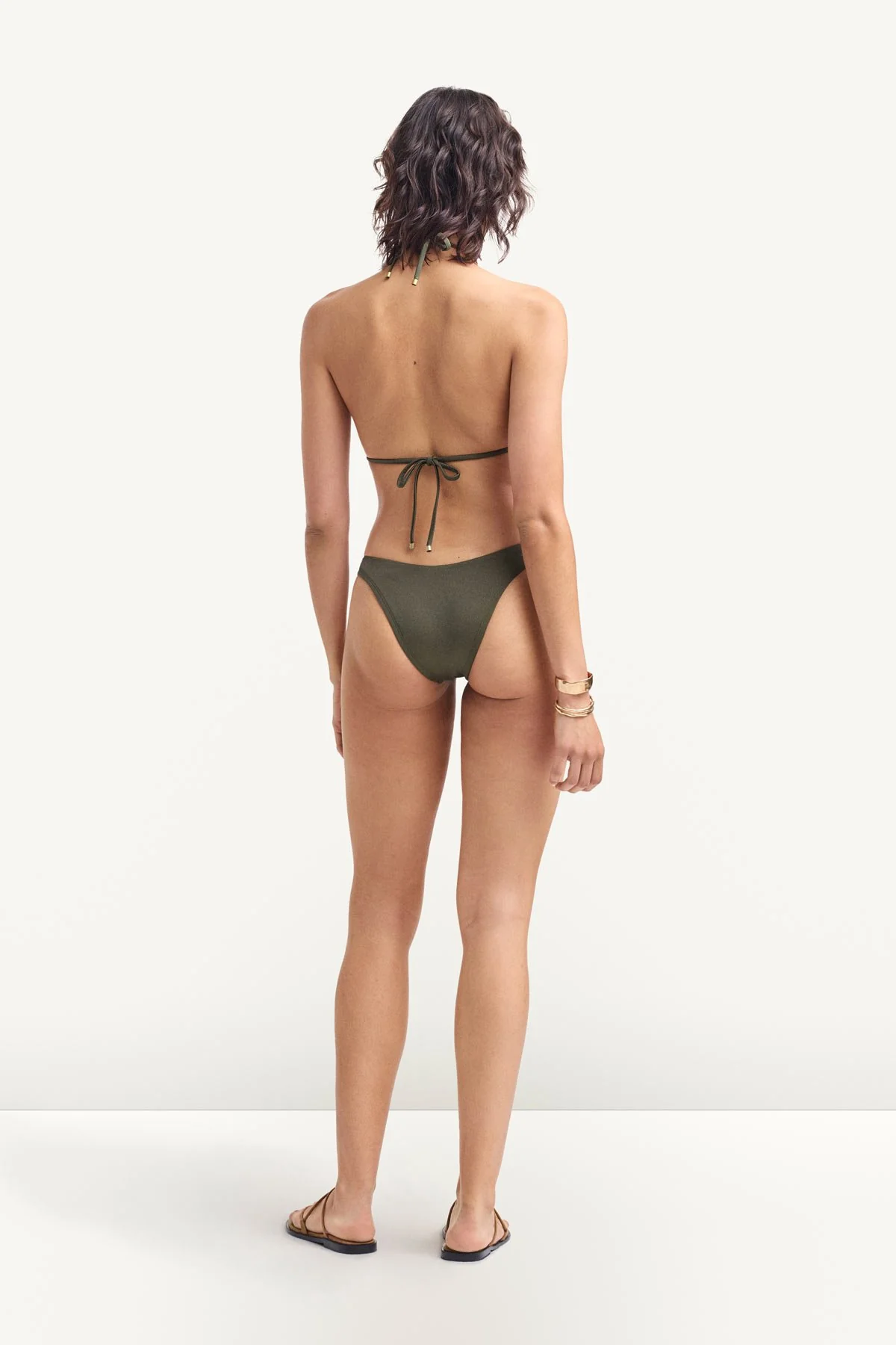 Gia Triangle Top - Olive EcoShimmer - Image 3