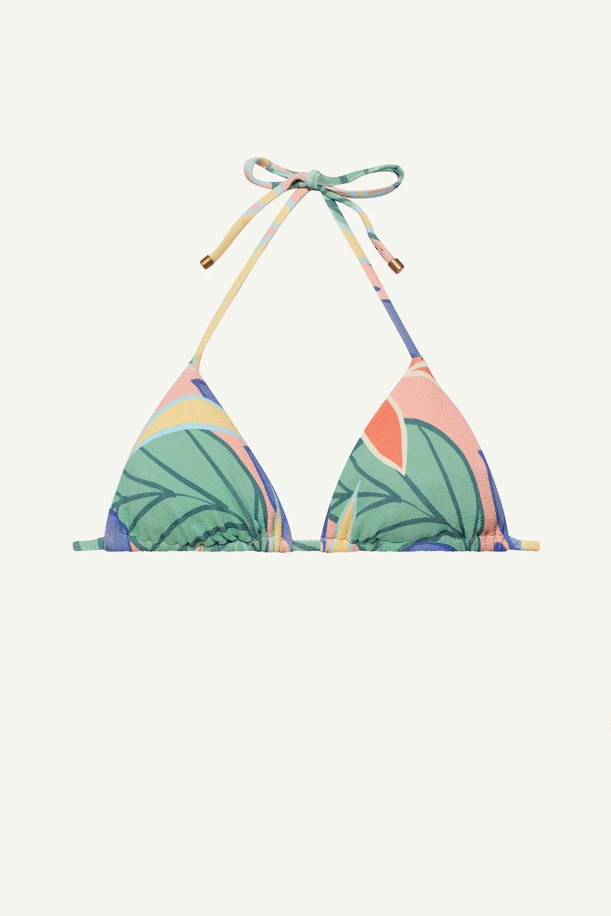 Gia Triangle Top - Retro Jungle Crepe Texture - Image 5