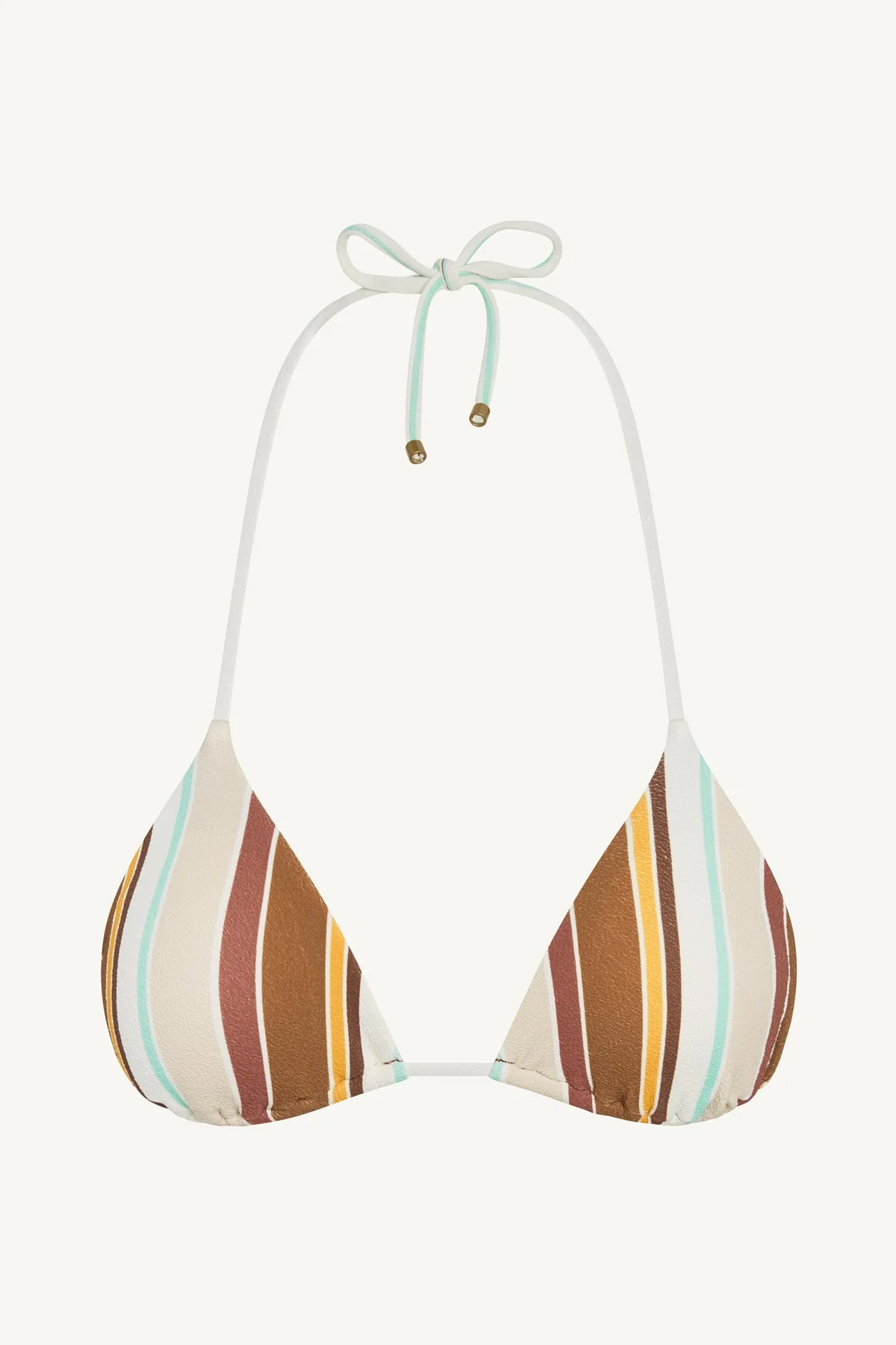 Gia Triangle Top - Sand Dunes Stripe Crepe - Image 5