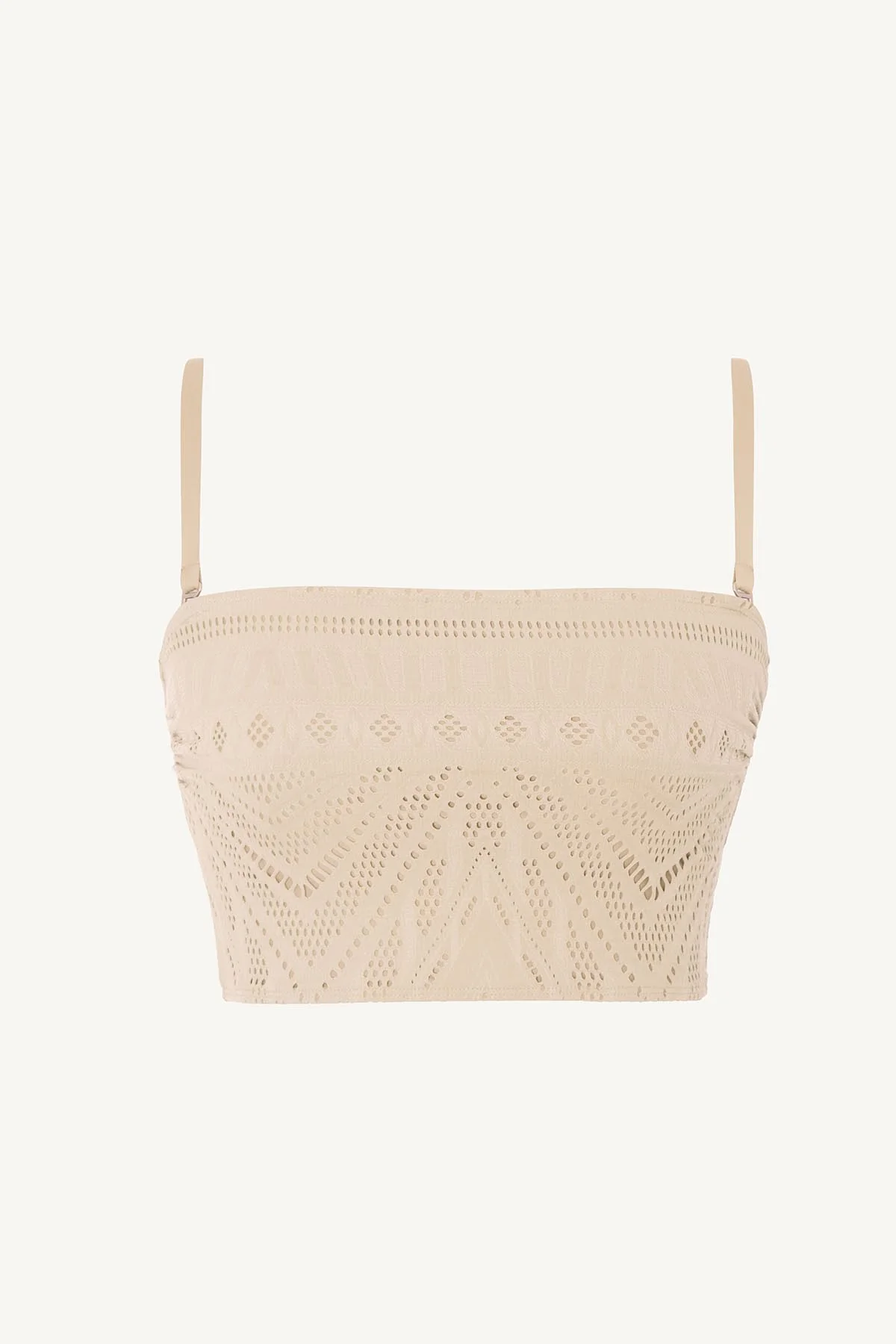 Harper Bandeau Top - Natural Calico Crochet - Image 10
