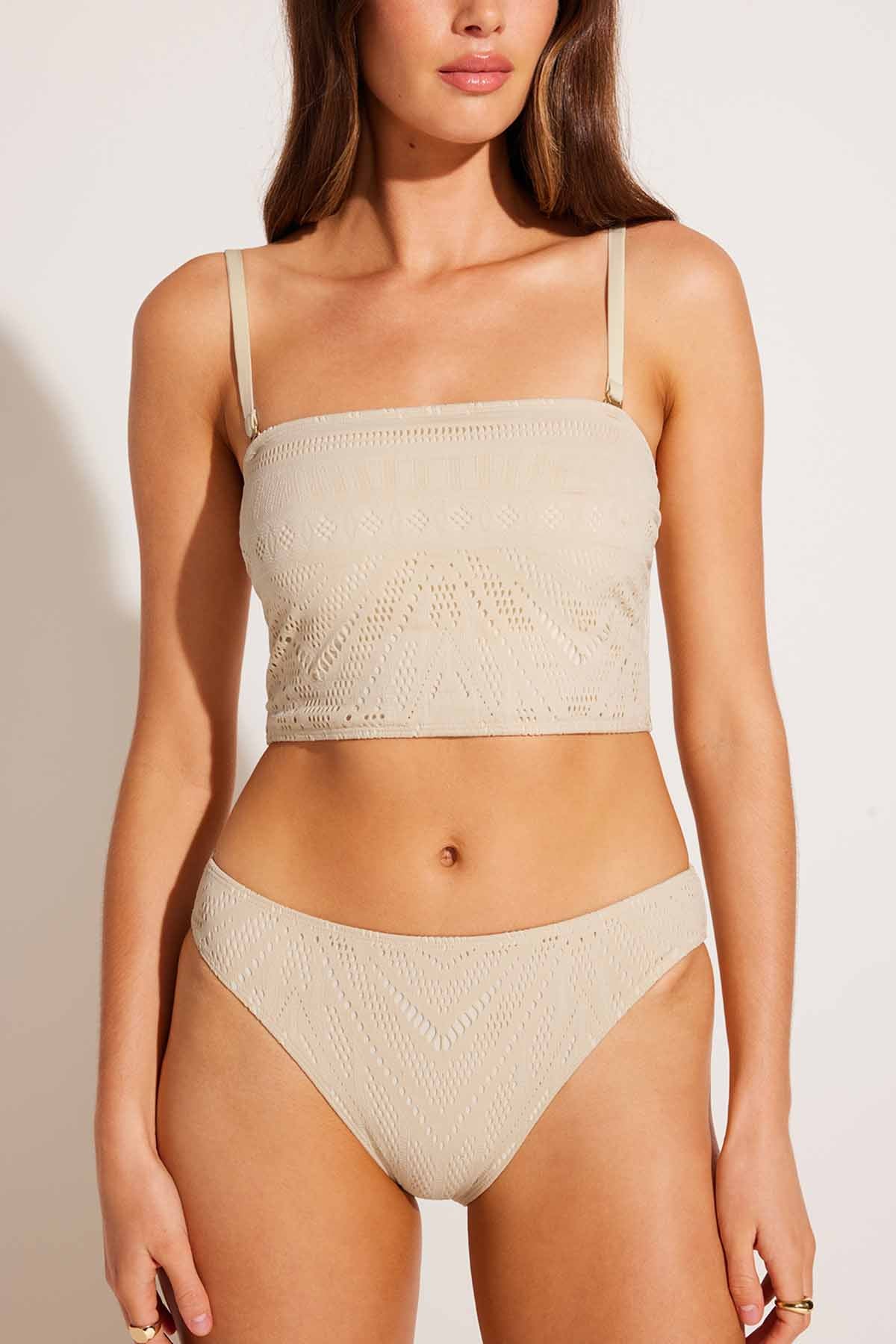 Harper Bandeau Top - Natural Calico Crochet - Image 3
