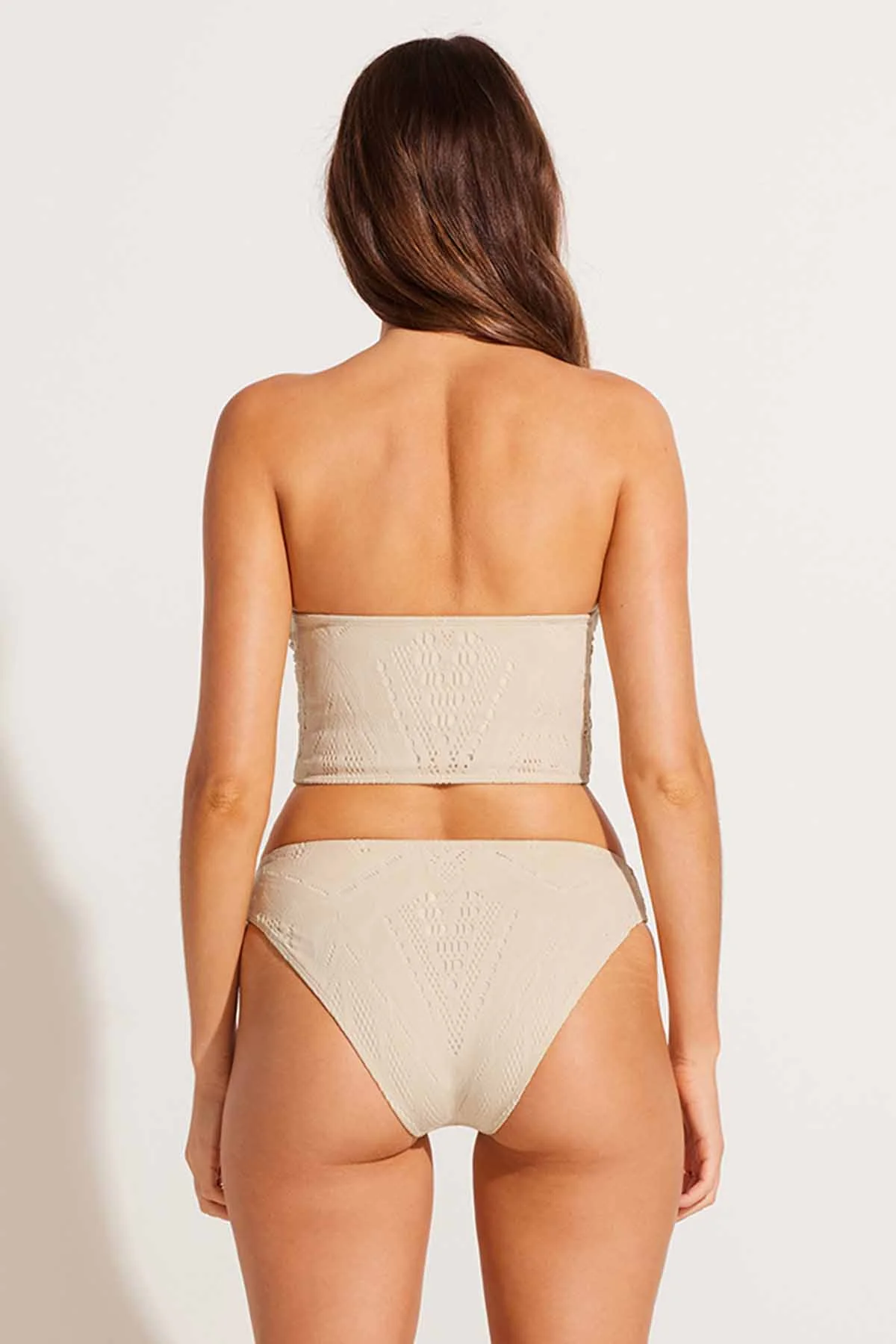 Harper Bandeau Top - Natural Calico Crochet - Image 7
