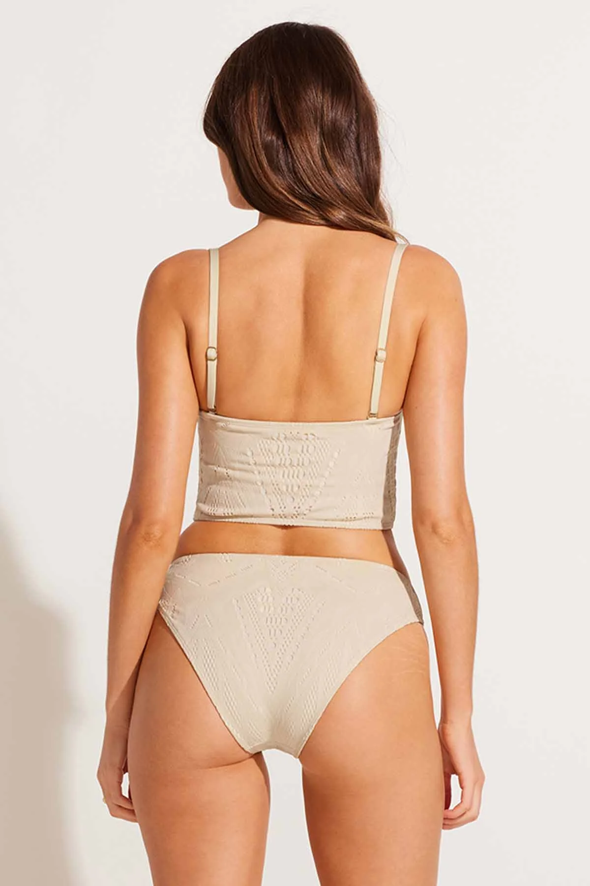 Harper Bandeau Top - Natural Calico Crochet - Image 8