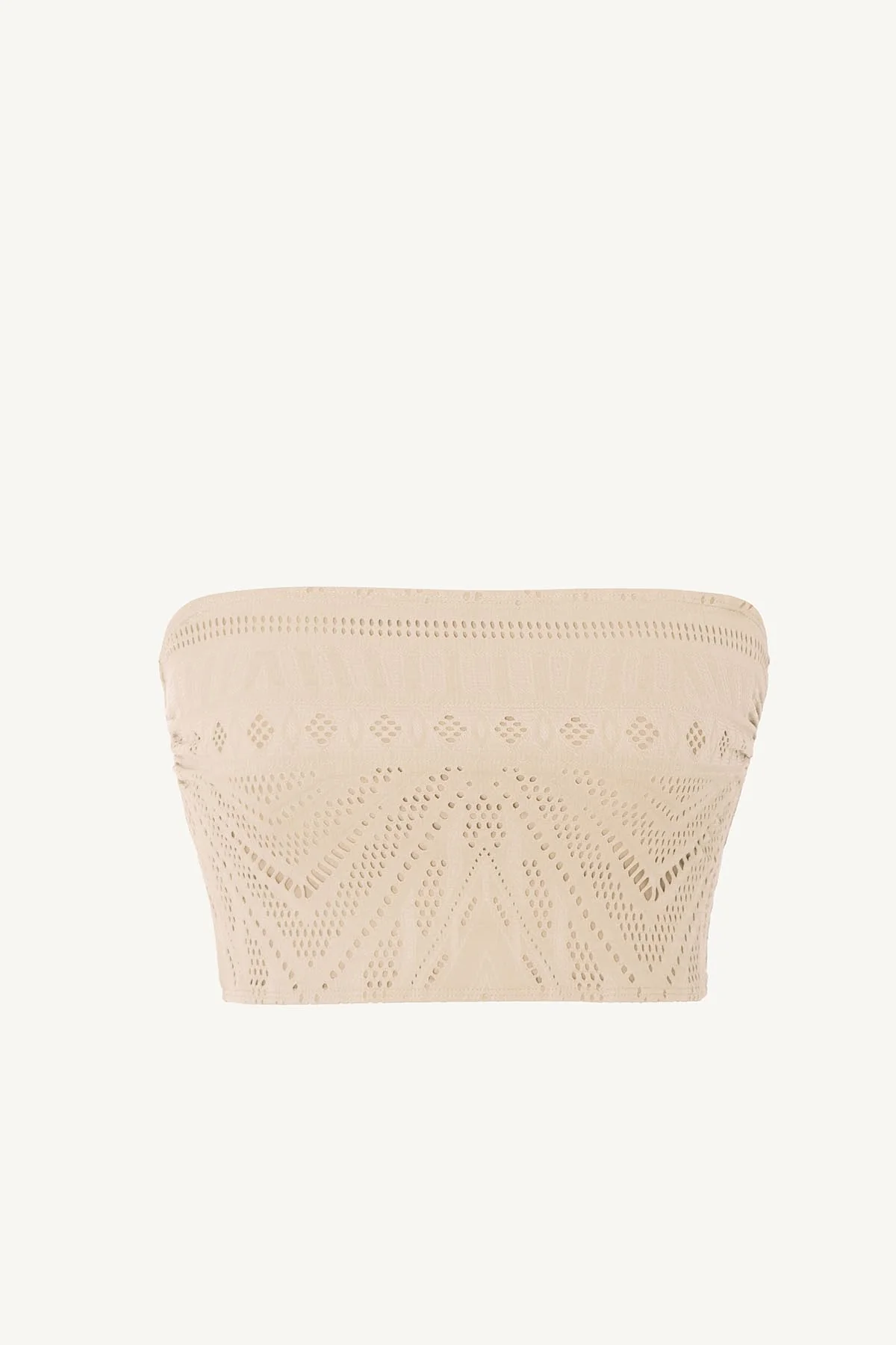 Harper Bandeau Top - Natural Calico Crochet - Image 9
