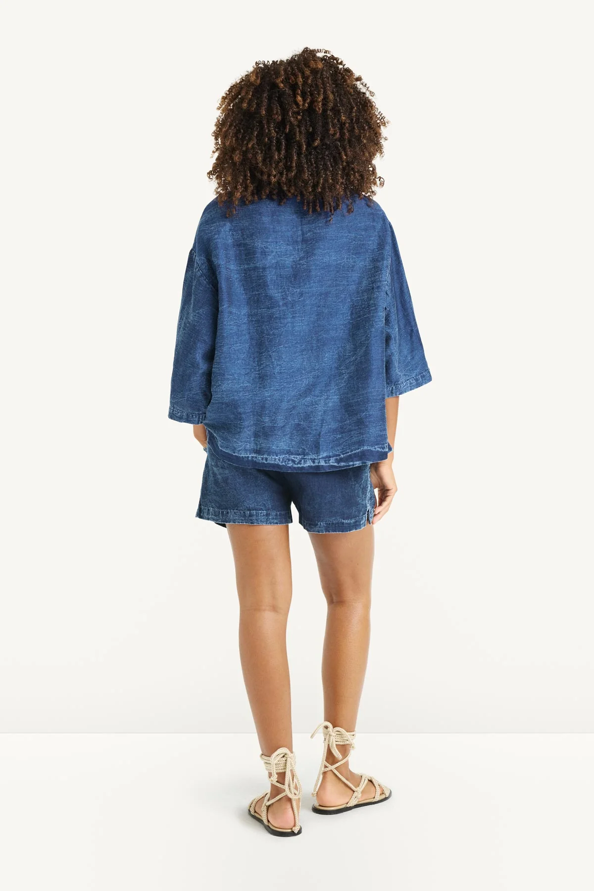 Jaida Jacket - Daydream Denim Cotton Linen - Image 6
