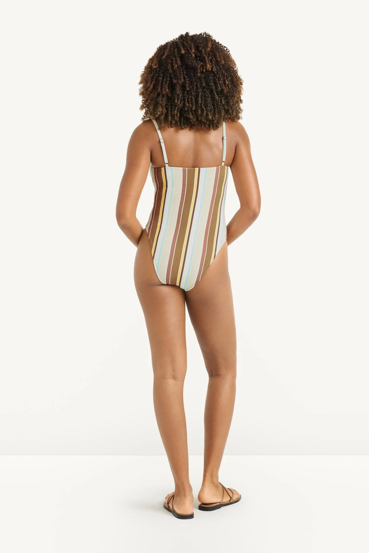 Jenna One Piece - Sand Dunes Stripe Crepe - Image 3