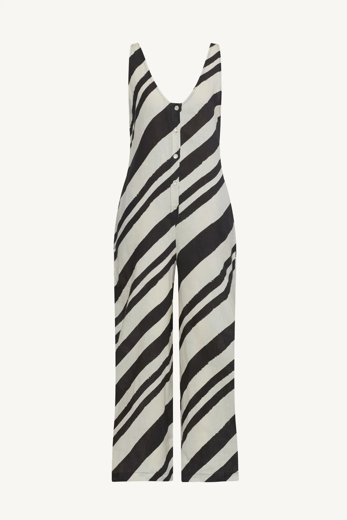 Jessa Jumpsuit - Sandbar Stripe EcoLinen - Image 6