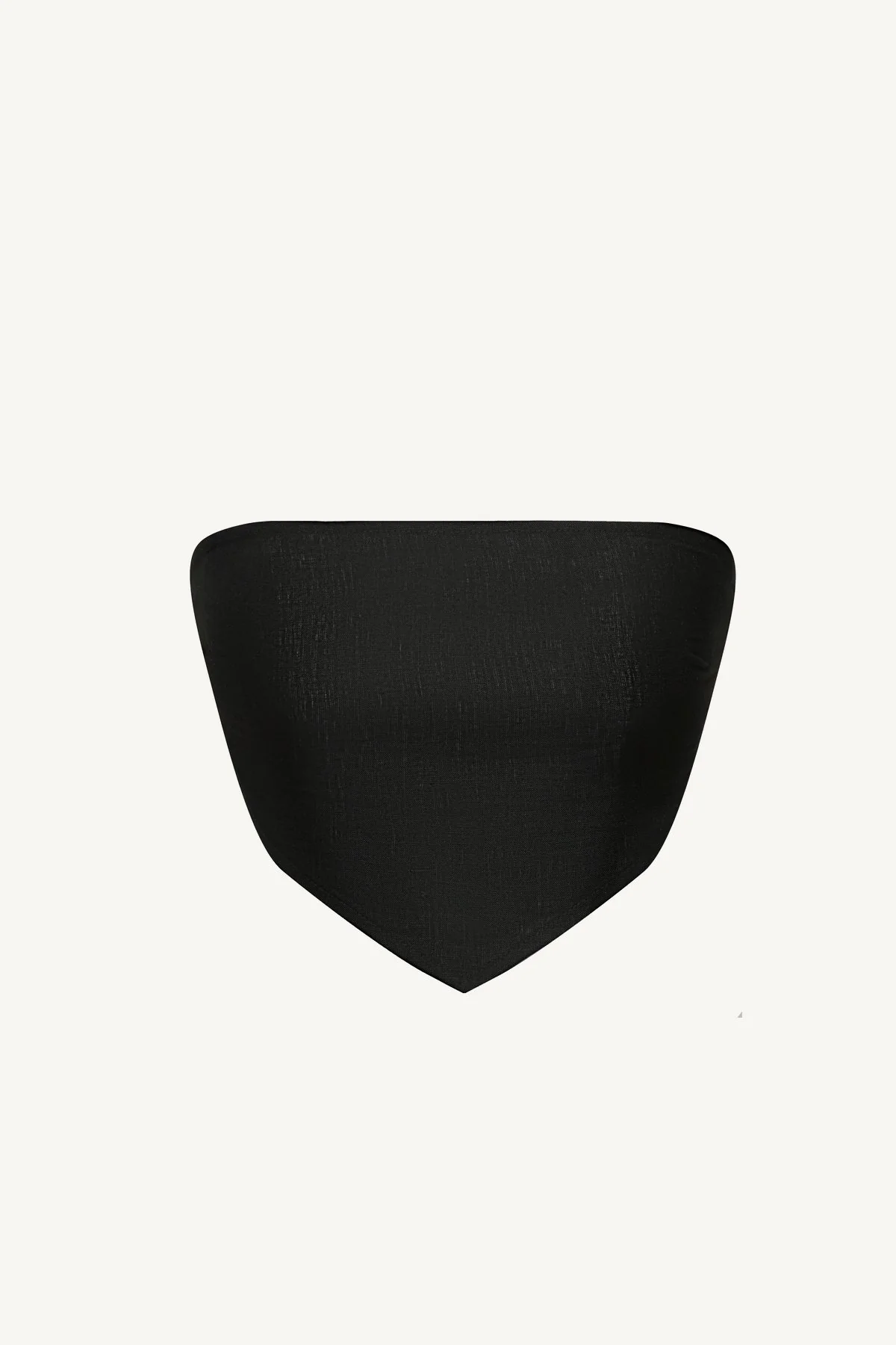 Joni Scarf Top - Black EcoLinen - Image 6