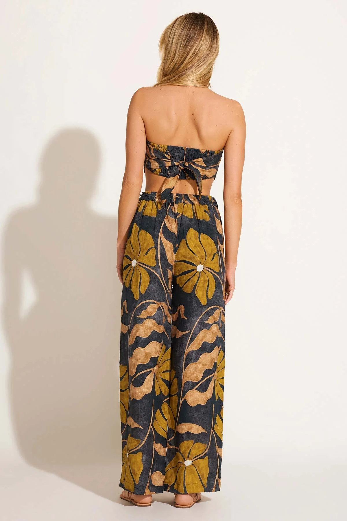 Joni Scarf Top - Kelp Flower EcoLinen - Image 5