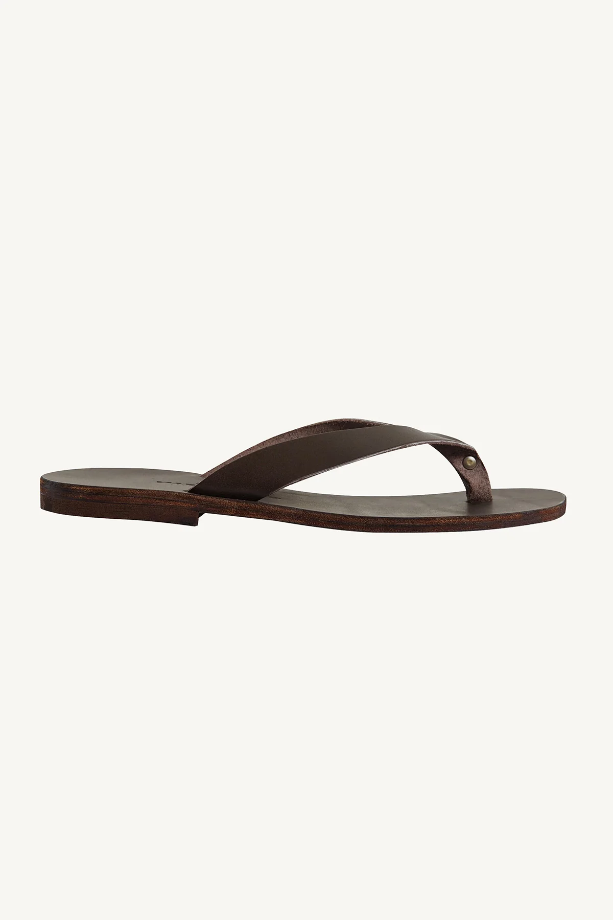 Maria Farro Lex Flip Flop - Dark Brown