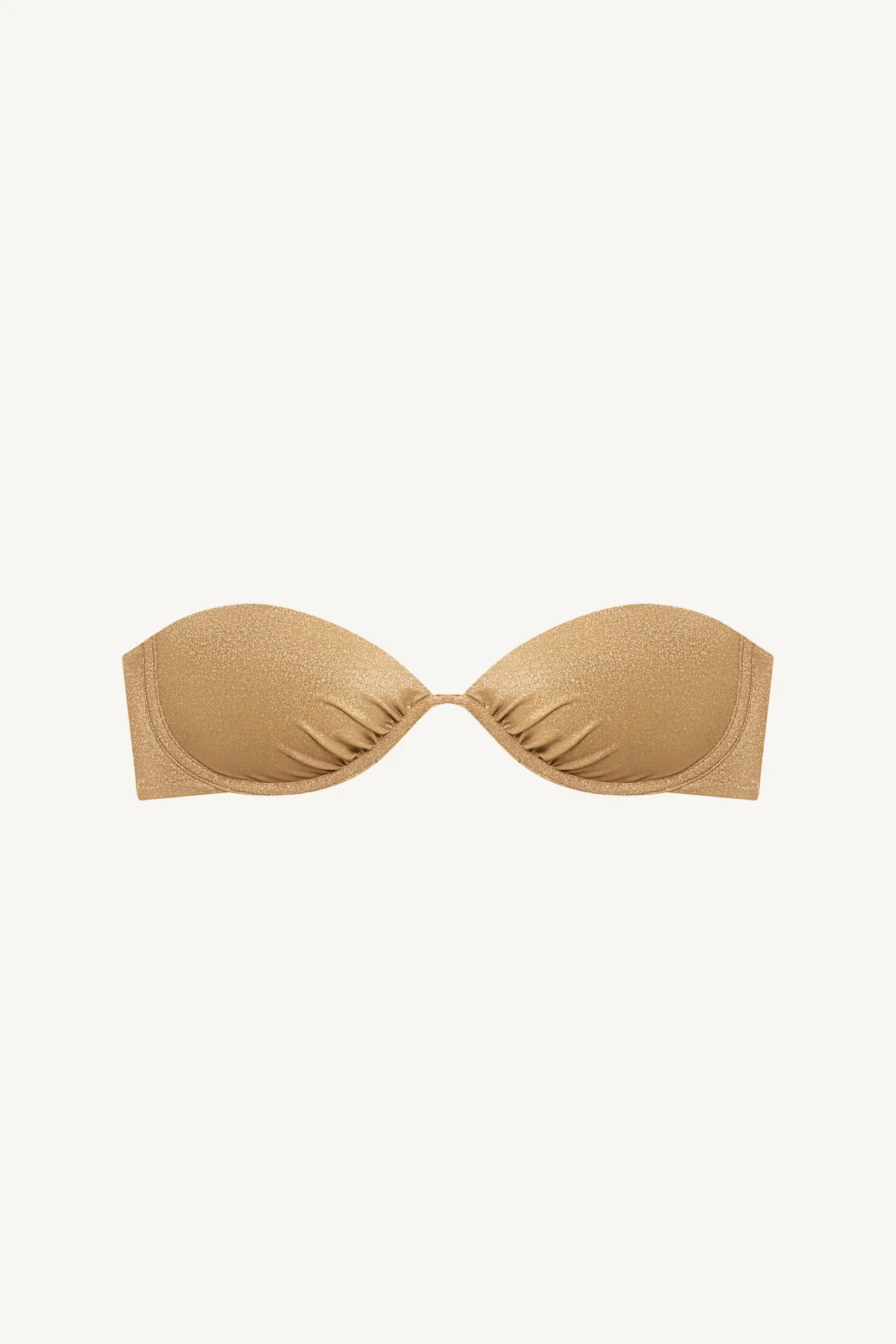 Mabel Underwire Bandeau Top - Golden Glow Metallic - Image 6