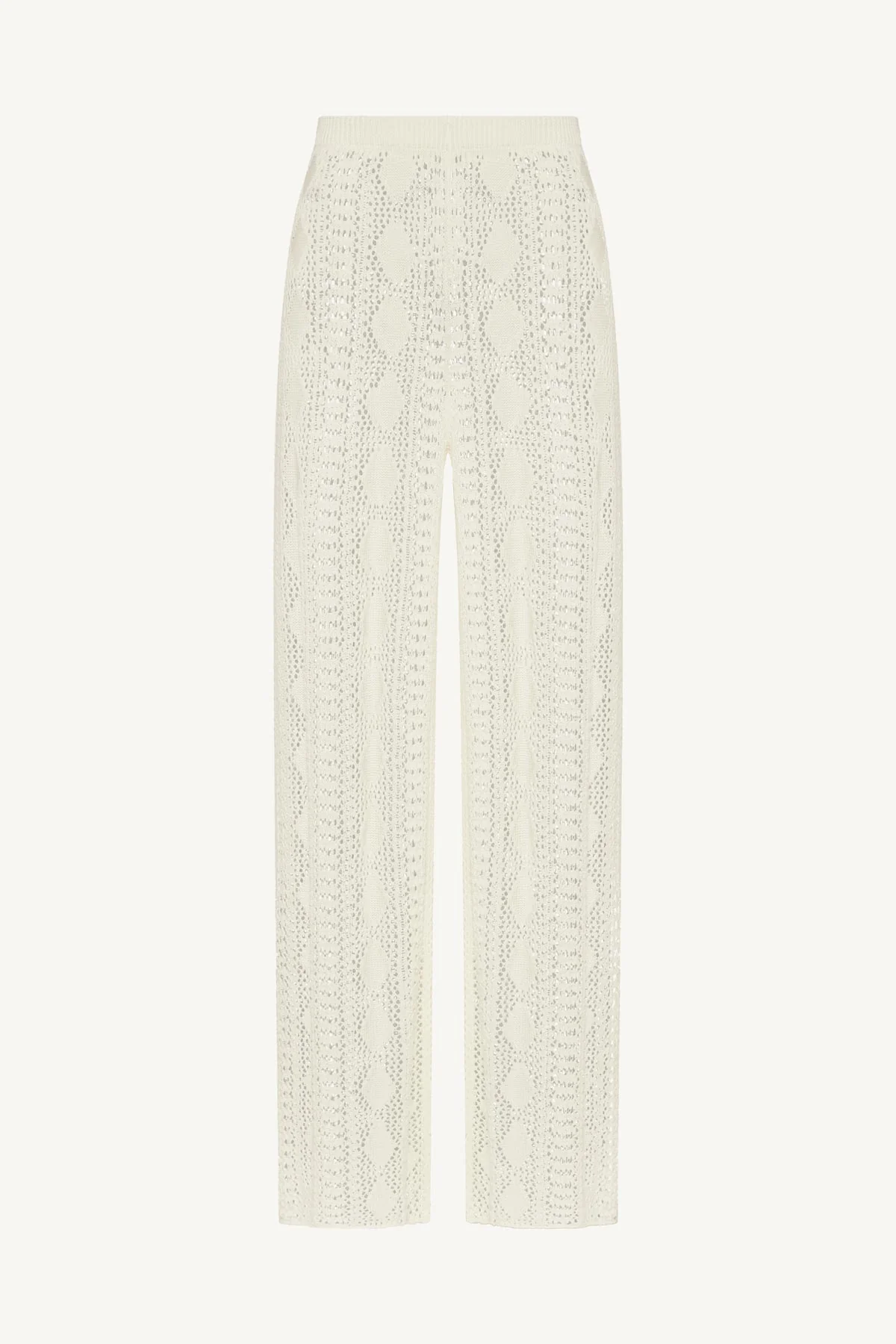 Marea Crochet Pant - Natural Marea Cotton Crochet - Image 5