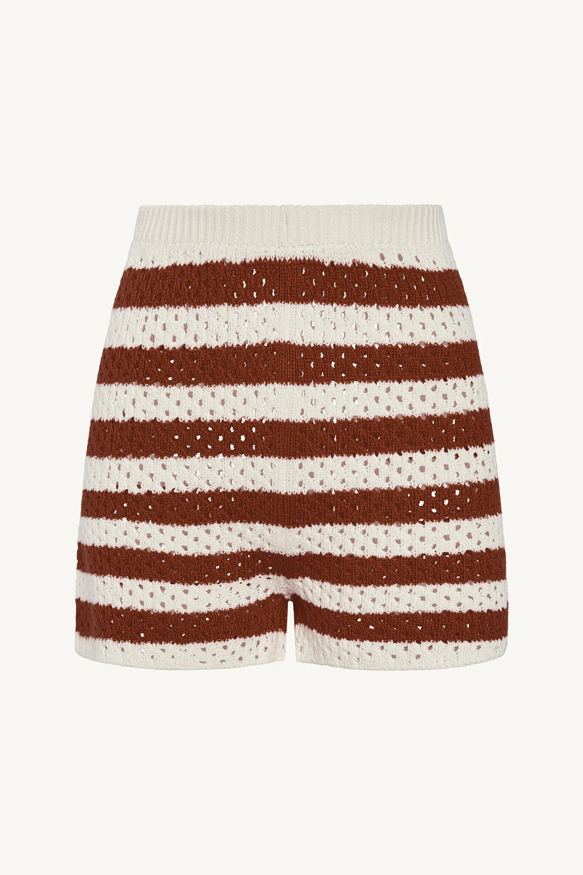 Marea Crochet Short - Red Ochre Stripe Crochet - Image 6