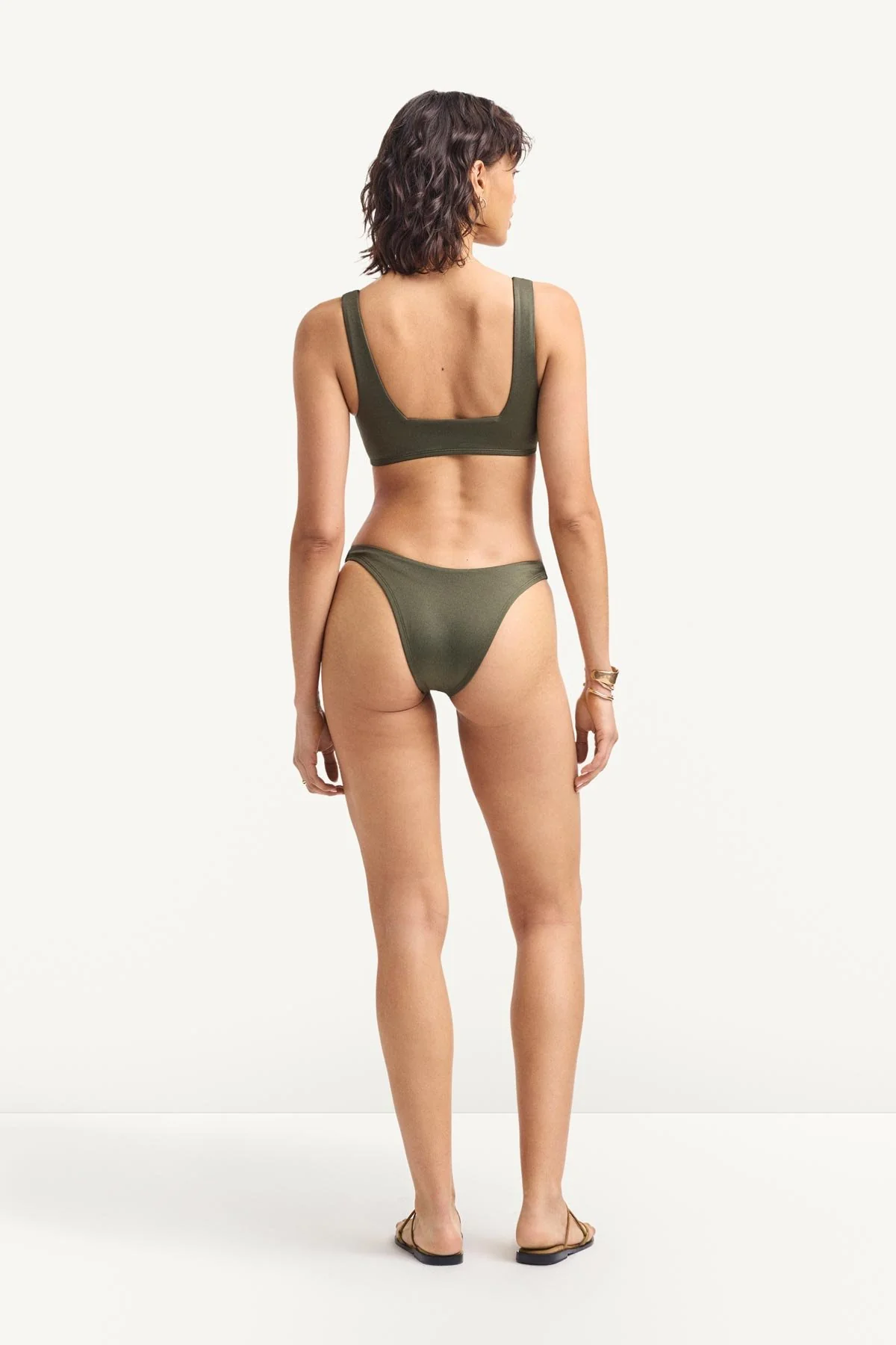 Mika Bralette Top - Olive EcoShimmer - Image 4