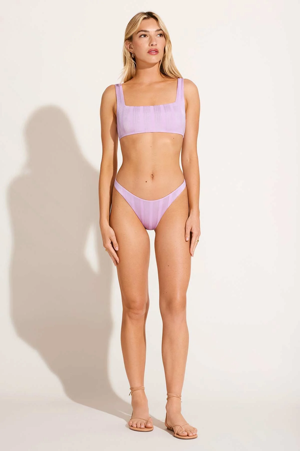 Mika Bralette - Orchid Shiny Stripe - Image 2