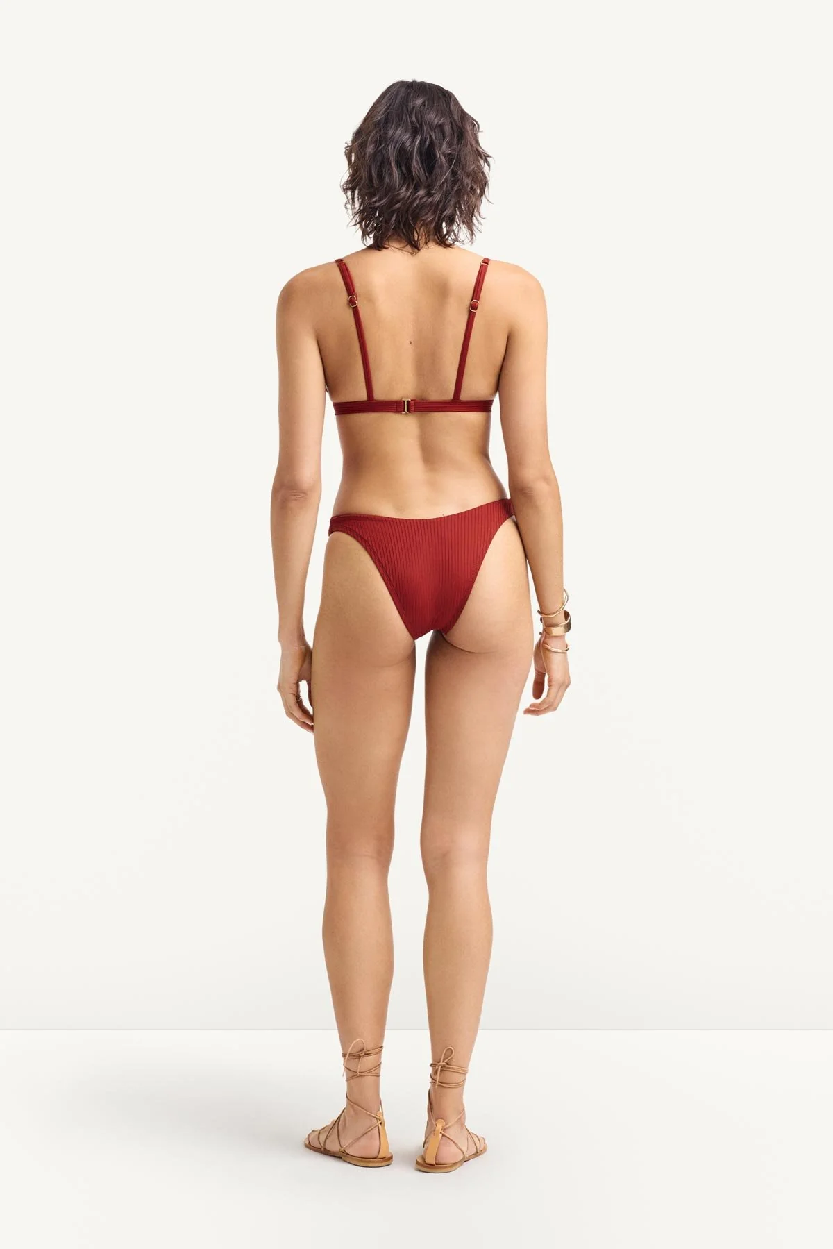 Moss Bralette Top - Deep Madder EcoRib - Image 5