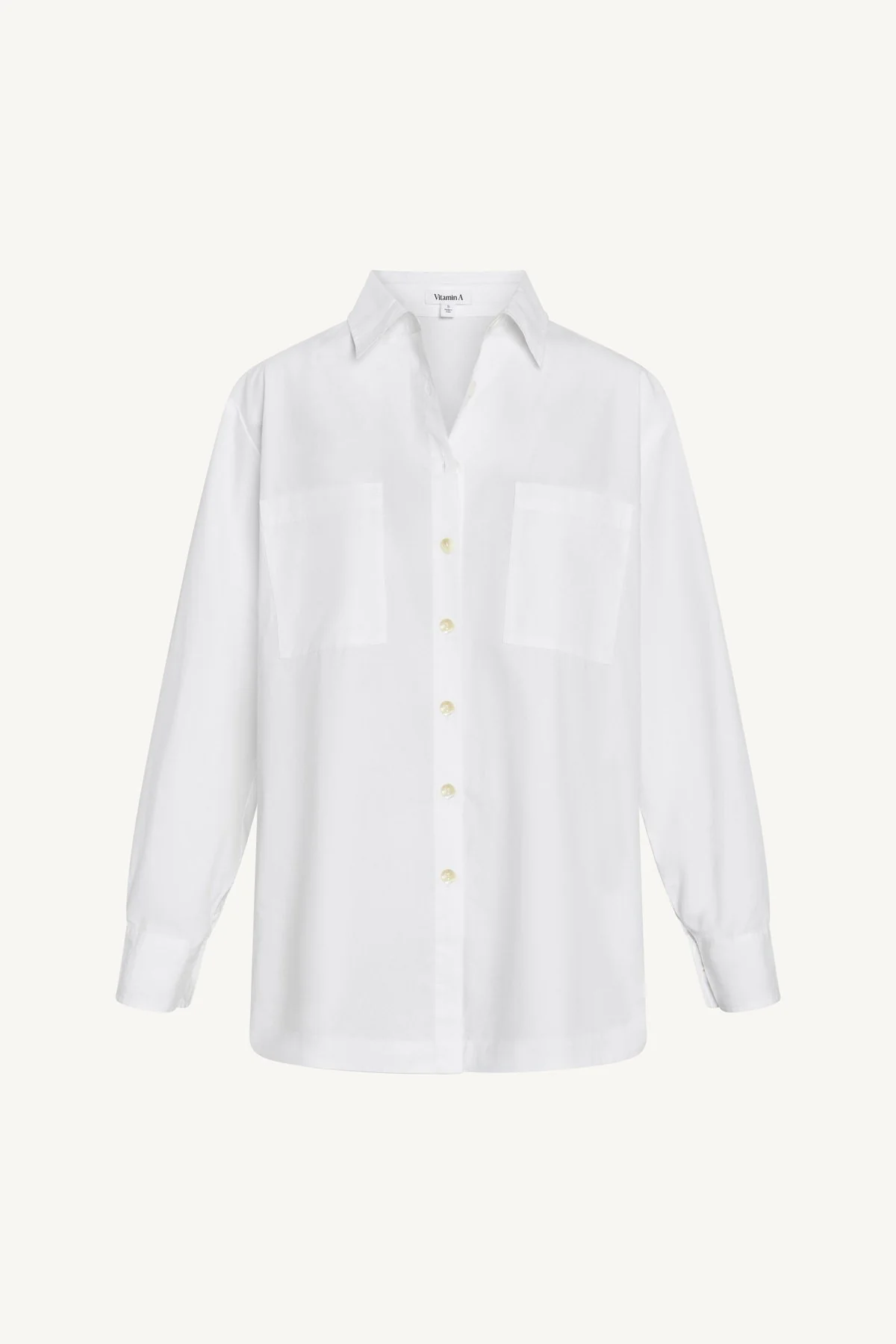 Nadia Shirt - White Cotton Poplin - Image 7