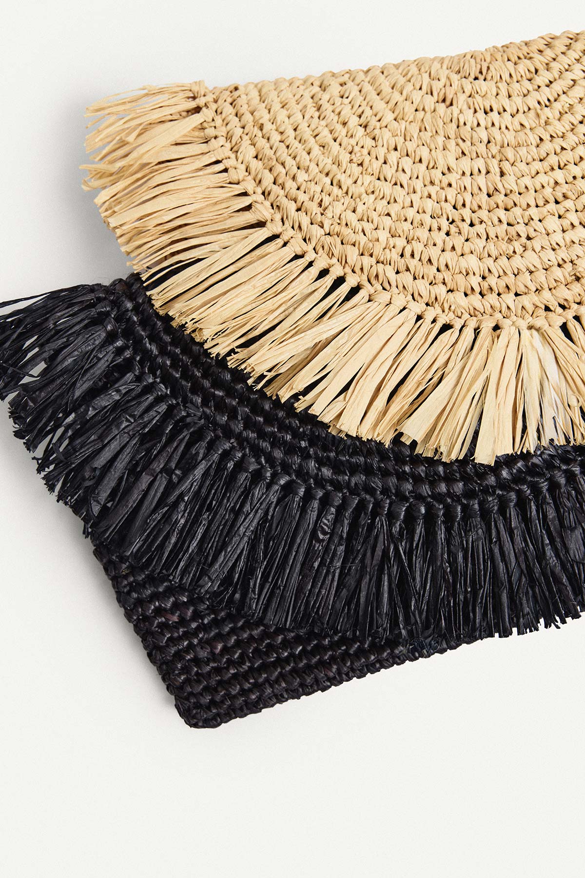 Palma Clutch - Black Raffia - Image 3