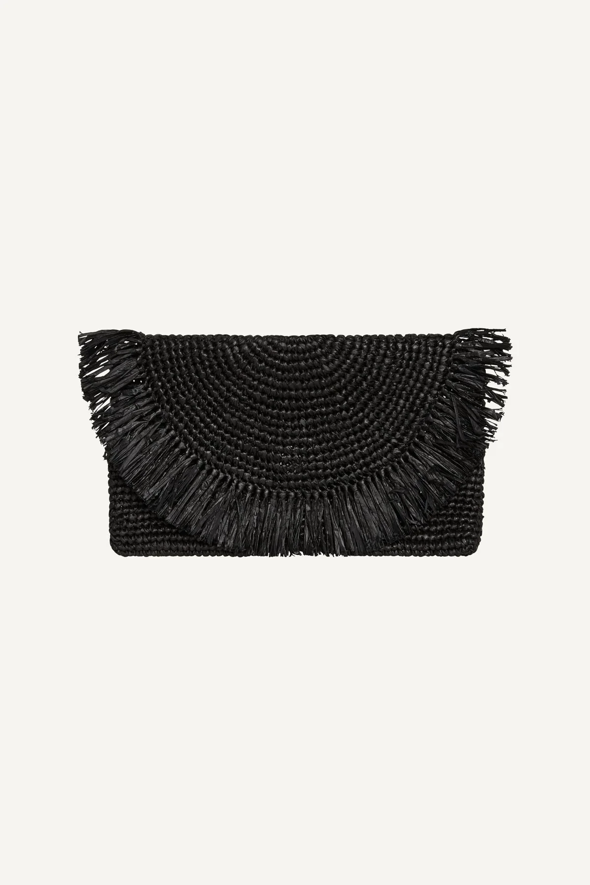 Palma Clutch - Black Raffia - Image 4