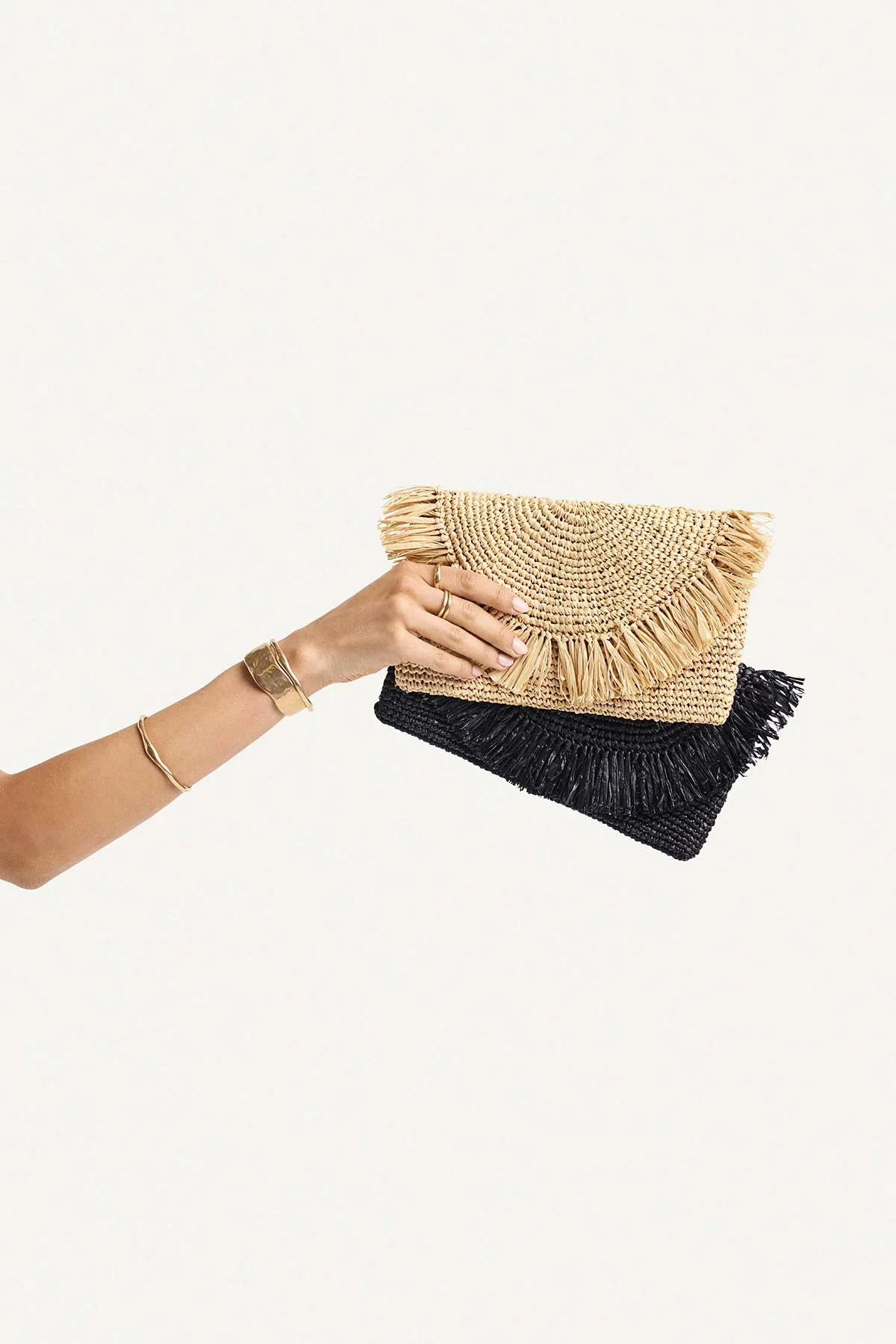 Palma Clutch - Natural Raffia - Image 4