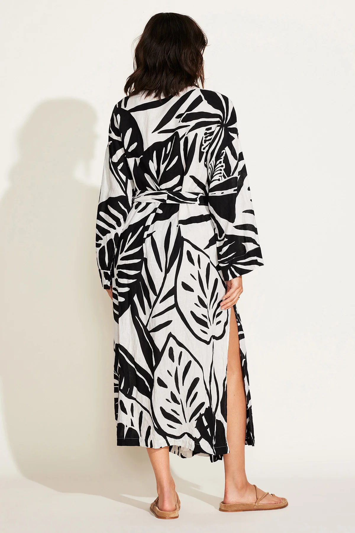 Palmilla Robe - Graphic Jungle EcoLinen - Image 5