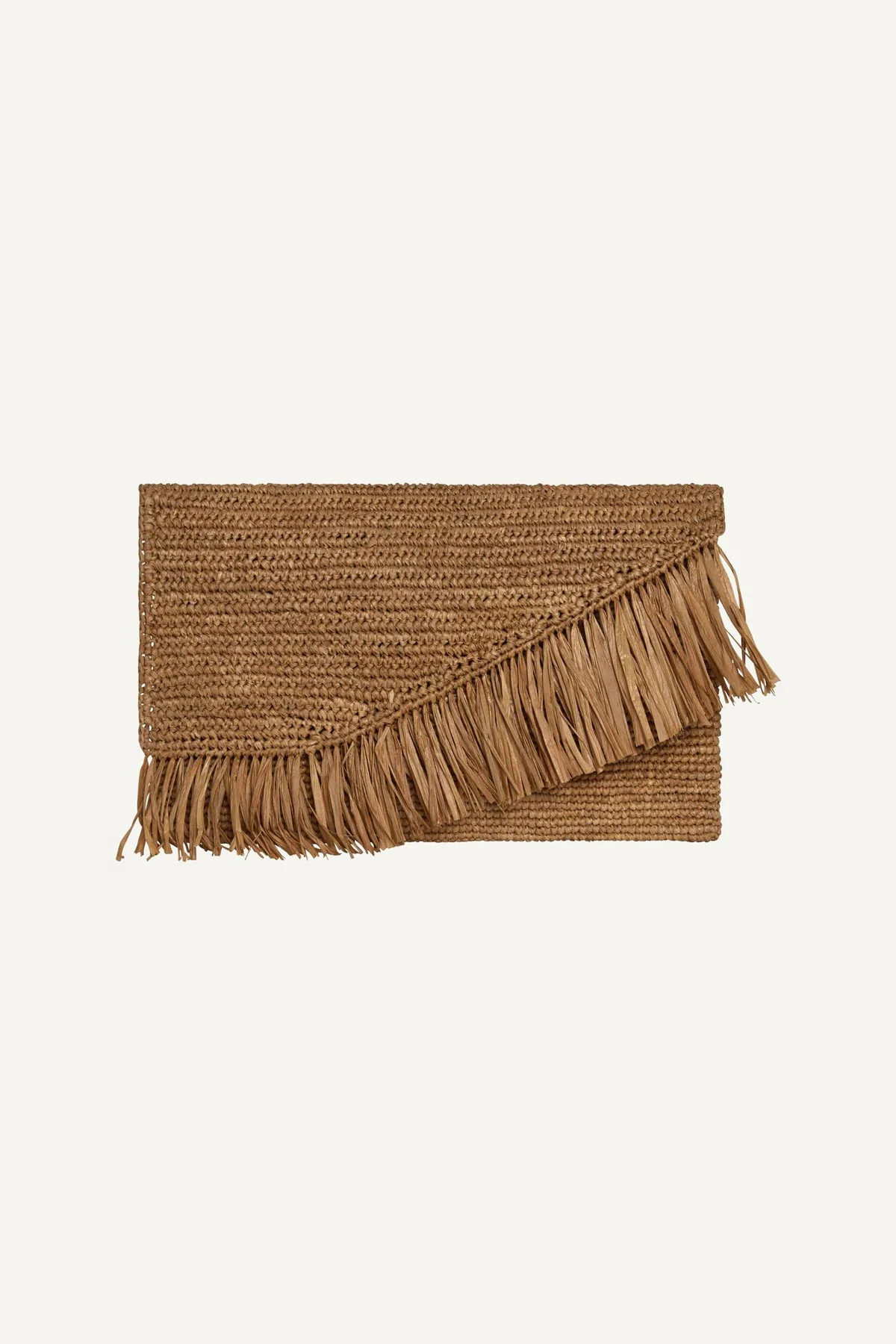 Paloma Clutch - Caramel Raffia - Image 5