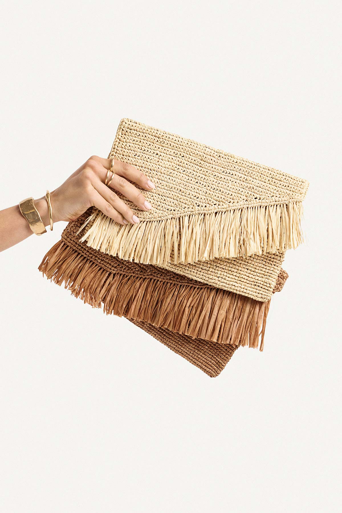 Paloma Clutch - Natural Raffia - Image 3