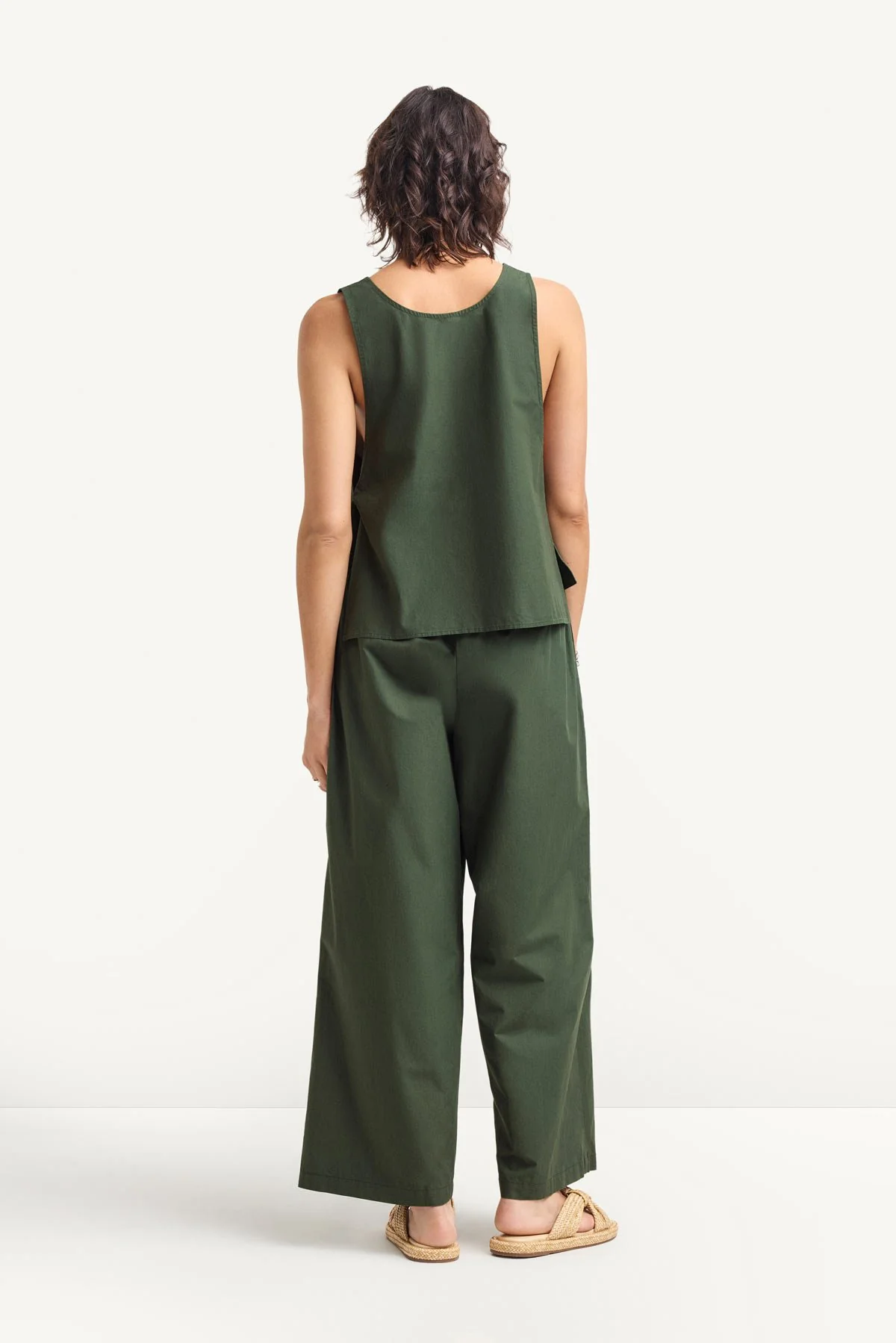 Parker Pant - Forest Cotton Poplin - Image 5