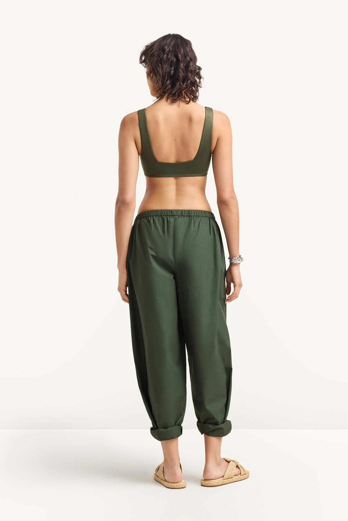 Parker Pant - Forest Cotton Poplin - Image 8