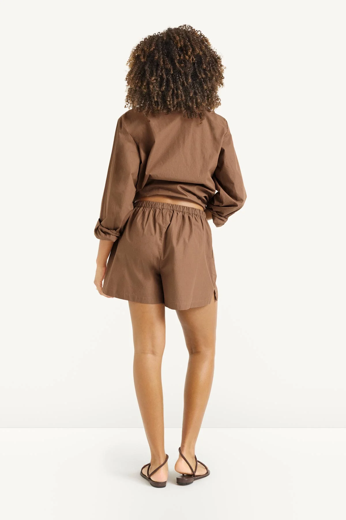 Parker Short - Sand Cotton Poplin - Image 3