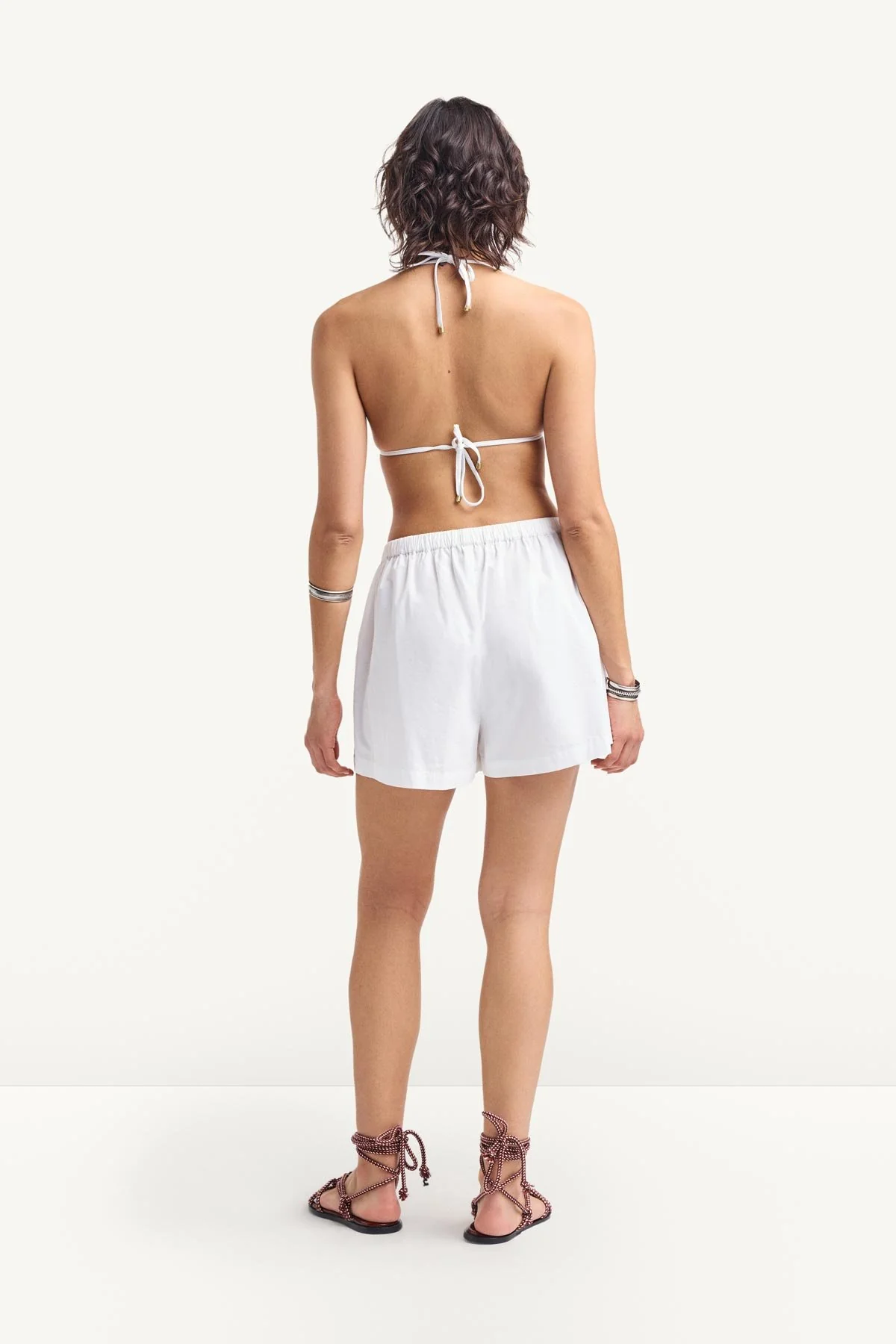 Parker Short - White Cotton Poplin - Image 5