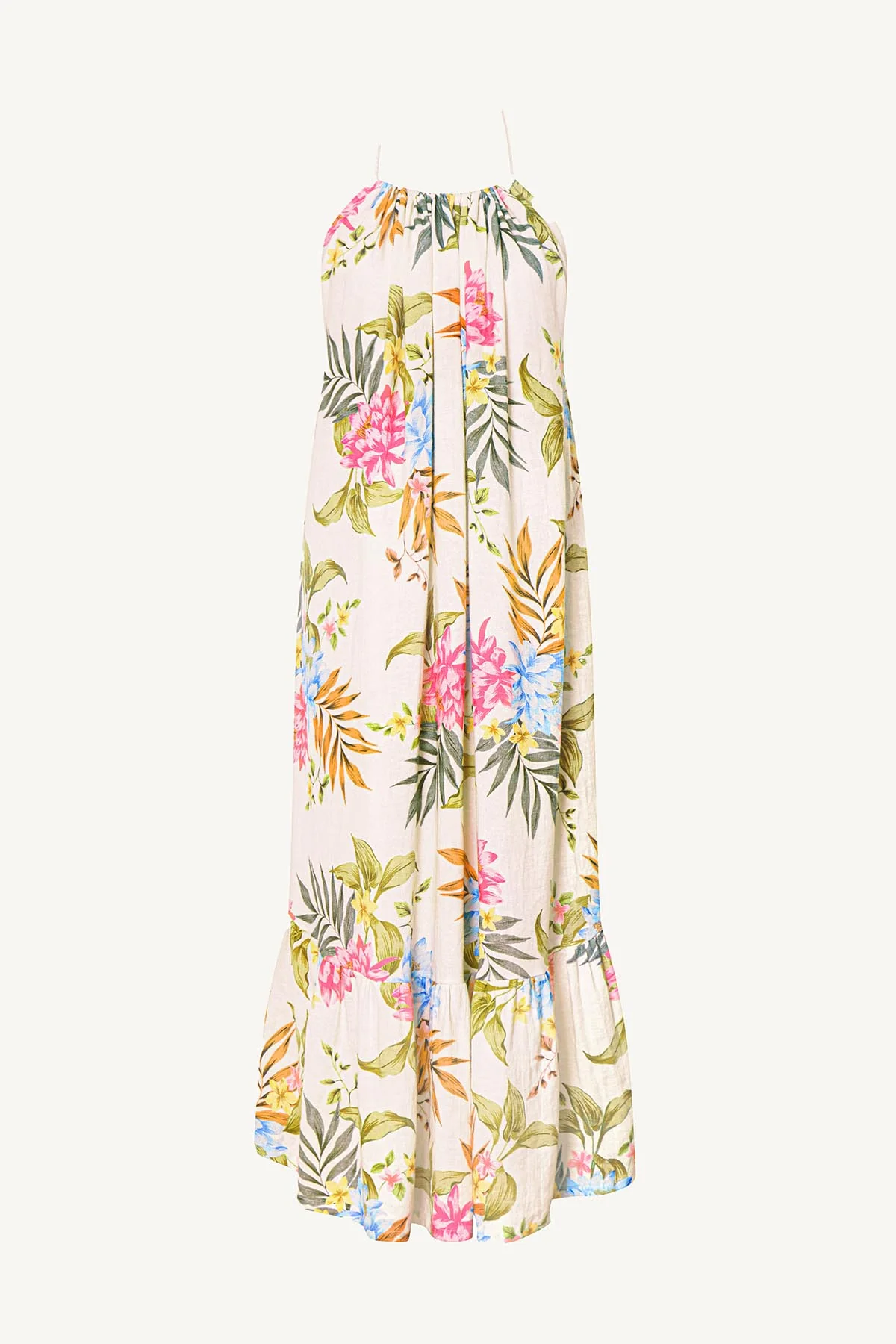 Petra Maxi Dress - Summer Bloom EcoLinen - Image 6