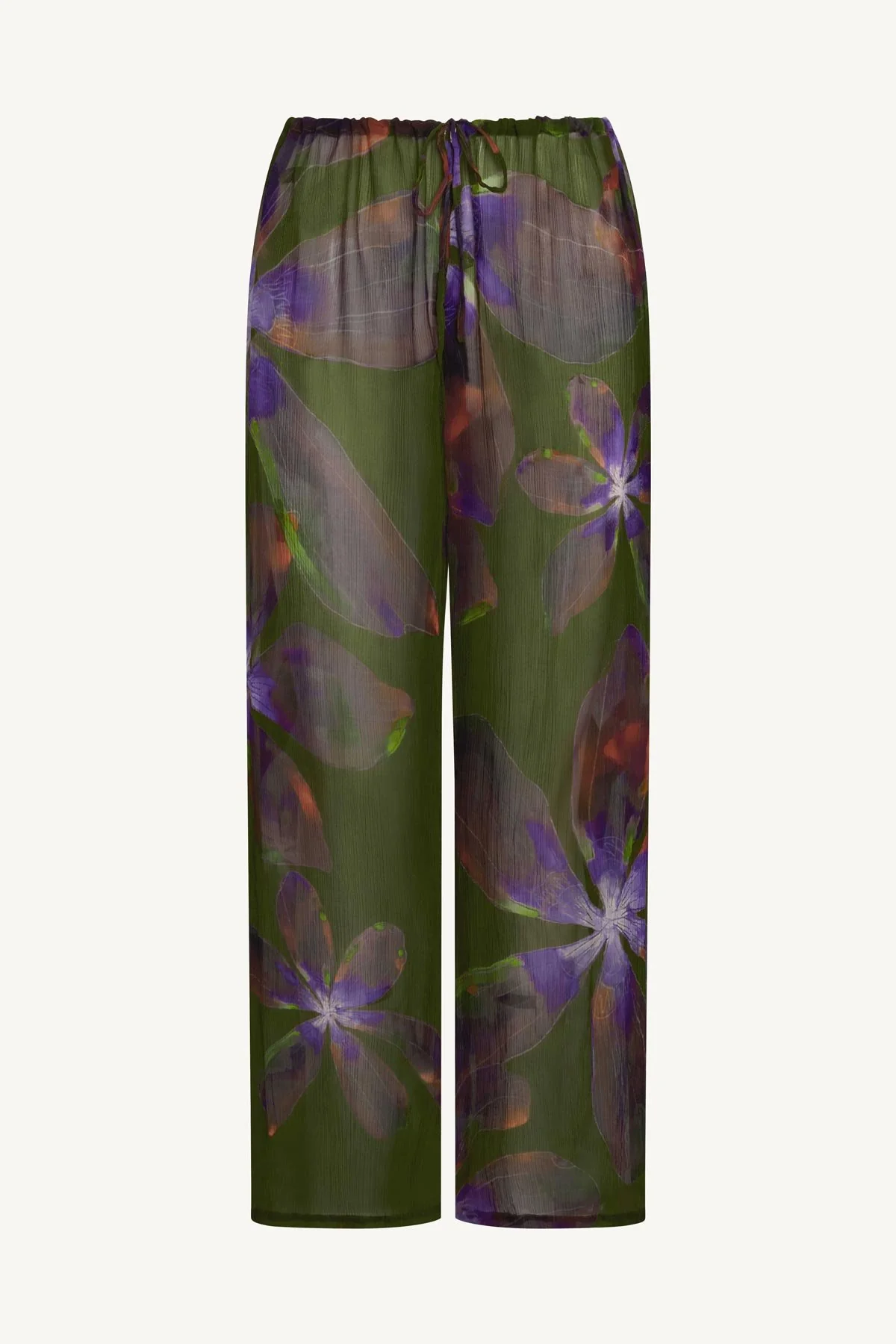 Petra Pant - Watercolor Orchid Cupro Chiffon - Image 7