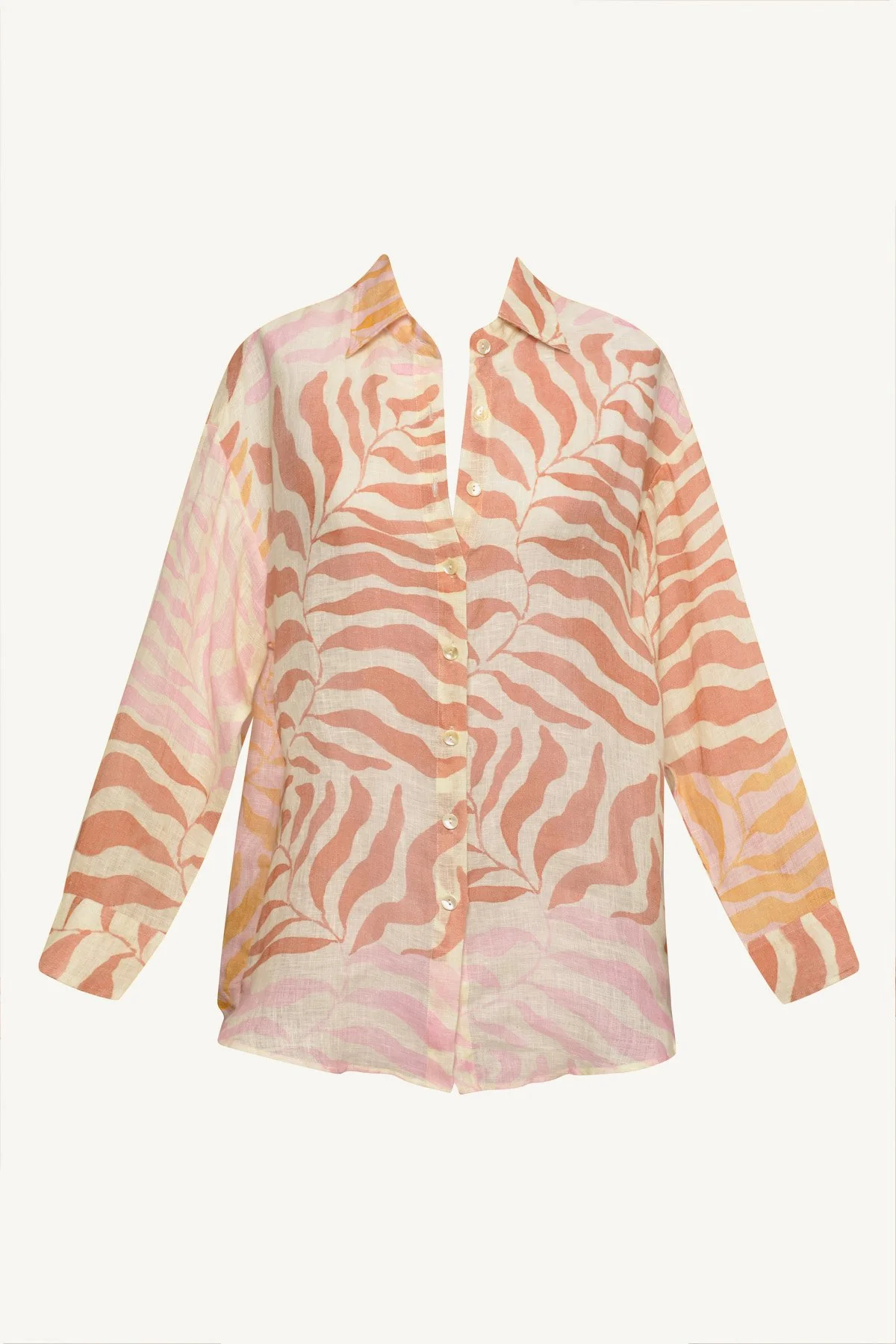Playa Linen Boyfriend Shirt - Gold Coast EcoLinen - Image 5