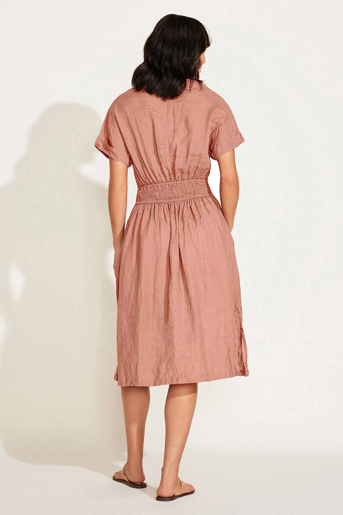 Playa Cut Out Dress - Desert EcoLinen - Image 5