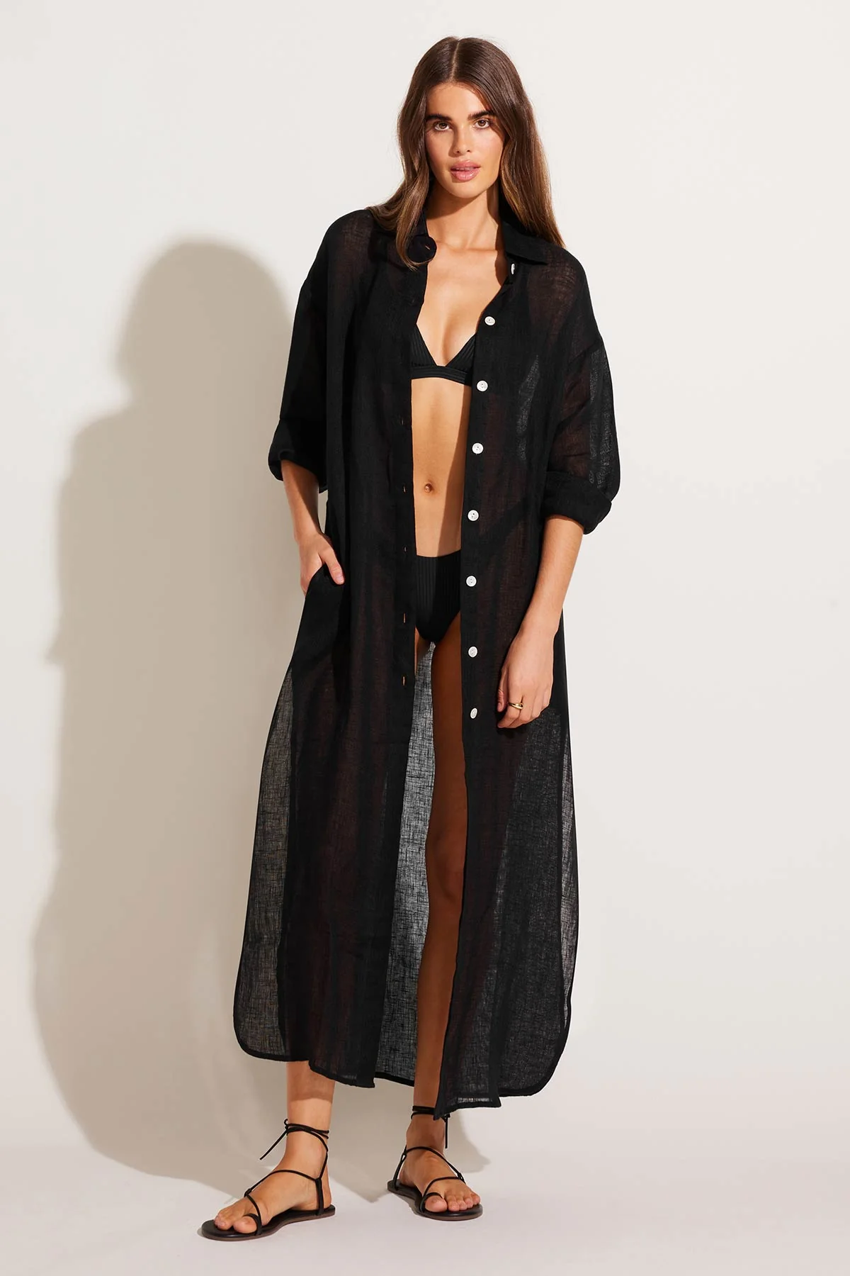 Playa Maxi - Black EcoLinen - Image 3