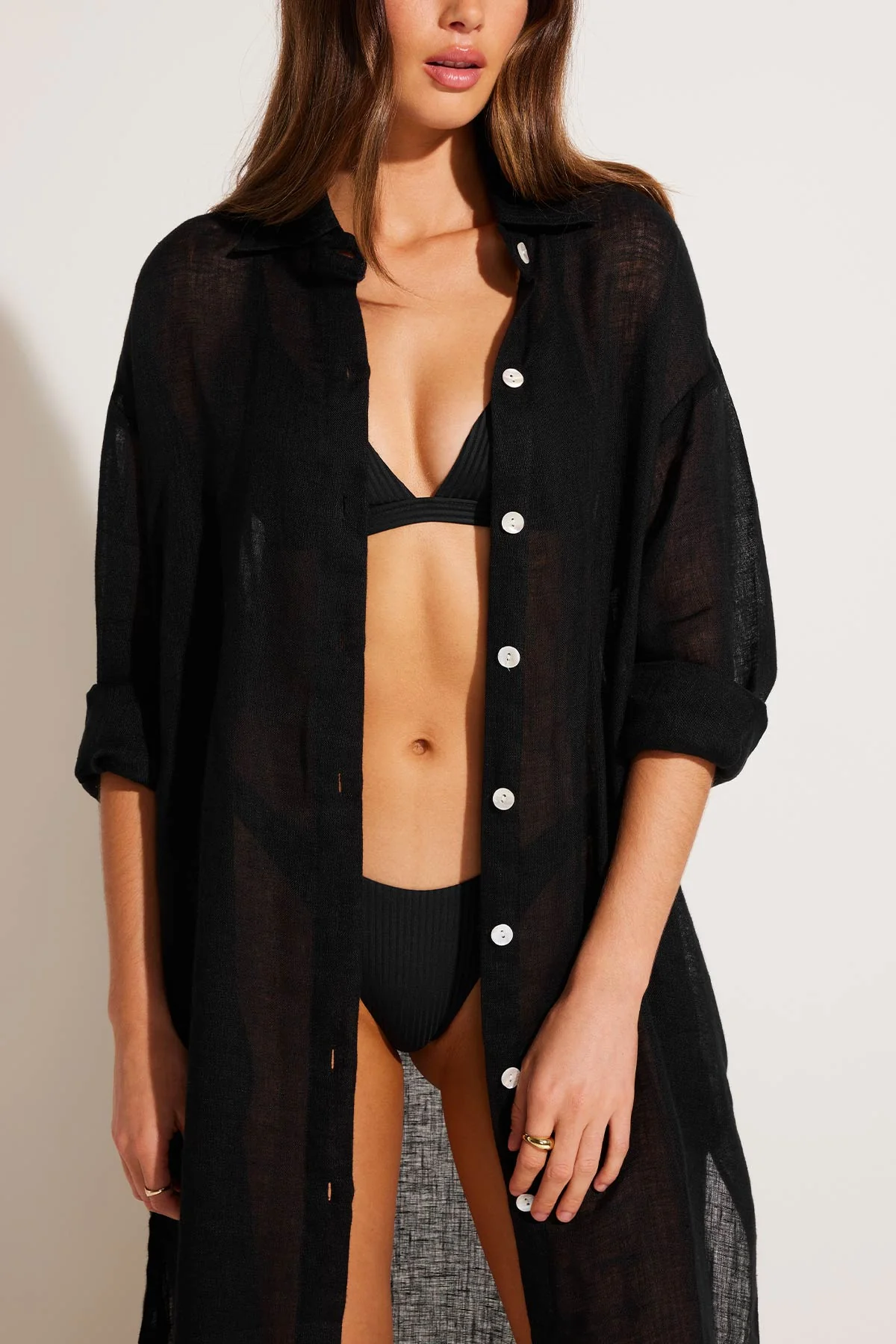 Playa Maxi - Black EcoLinen - Image 5