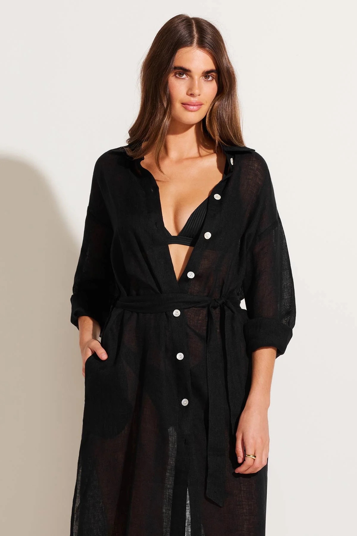 Playa Maxi - Black EcoLinen - Image 6