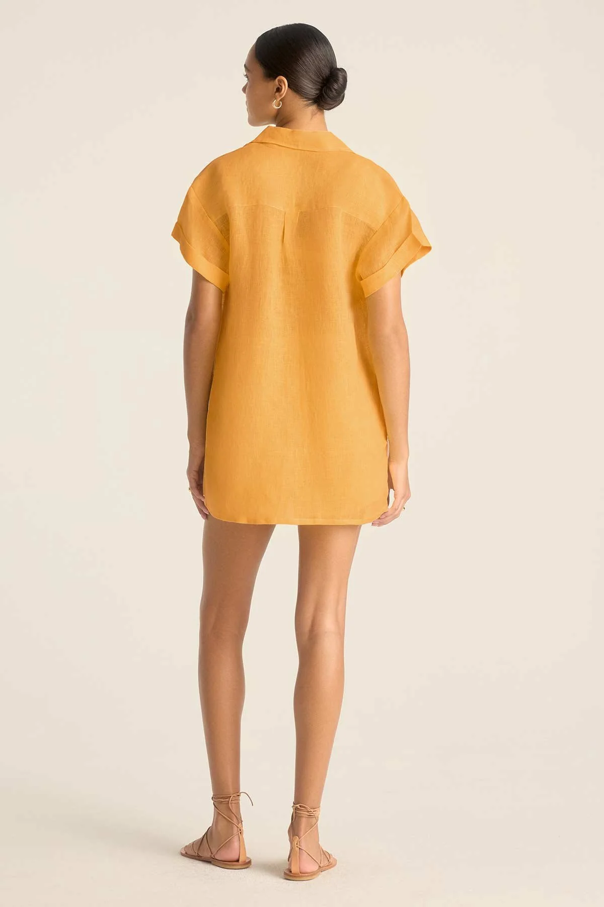 Playa Pocket Blouse - Creamsicle EcoLinen - Image 3