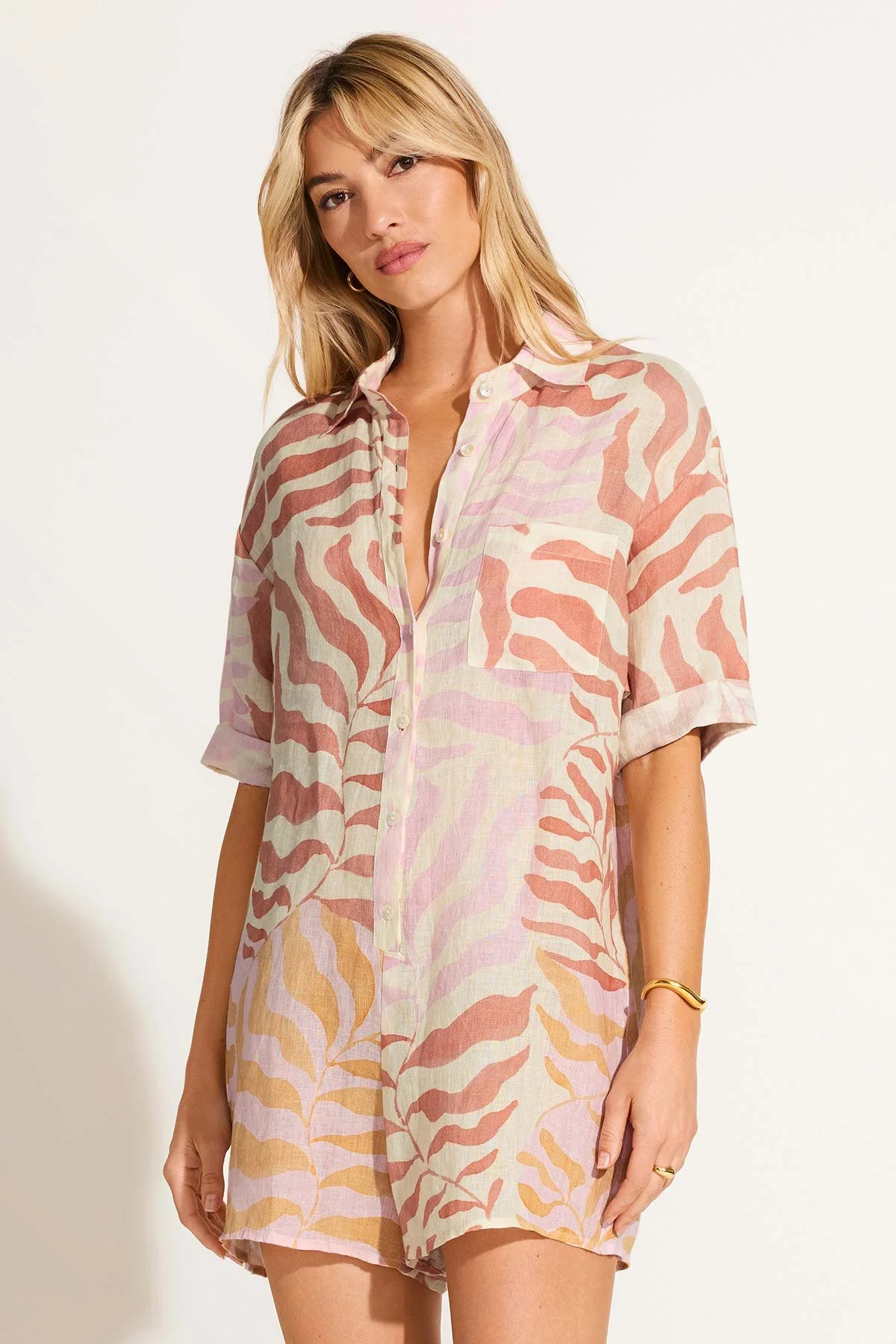 Playa Romper - Gold Coast EcoLinen - Image 3