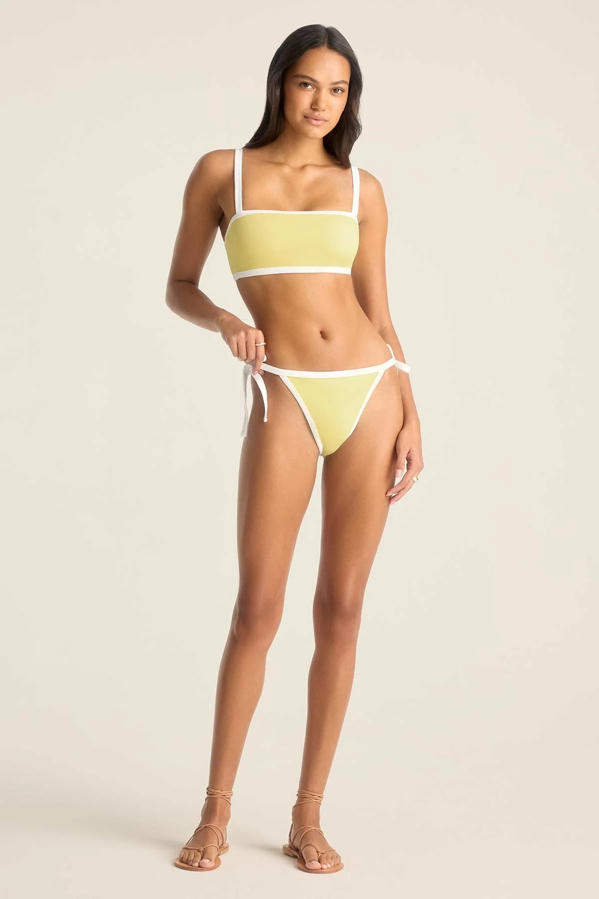 Poppy Bralette - Banana Cream Beachside Terry - Image 3