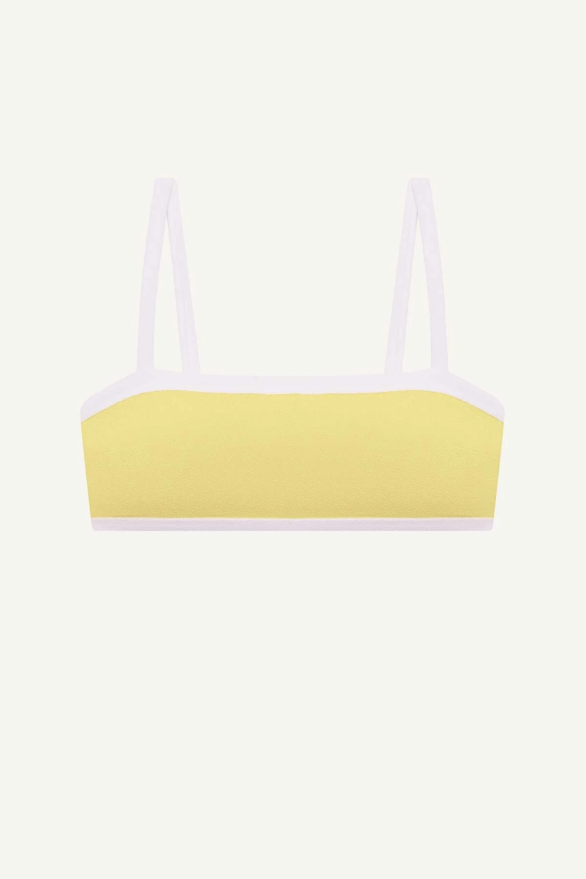 Poppy Bralette - Banana Cream Beachside Terry - Image 5