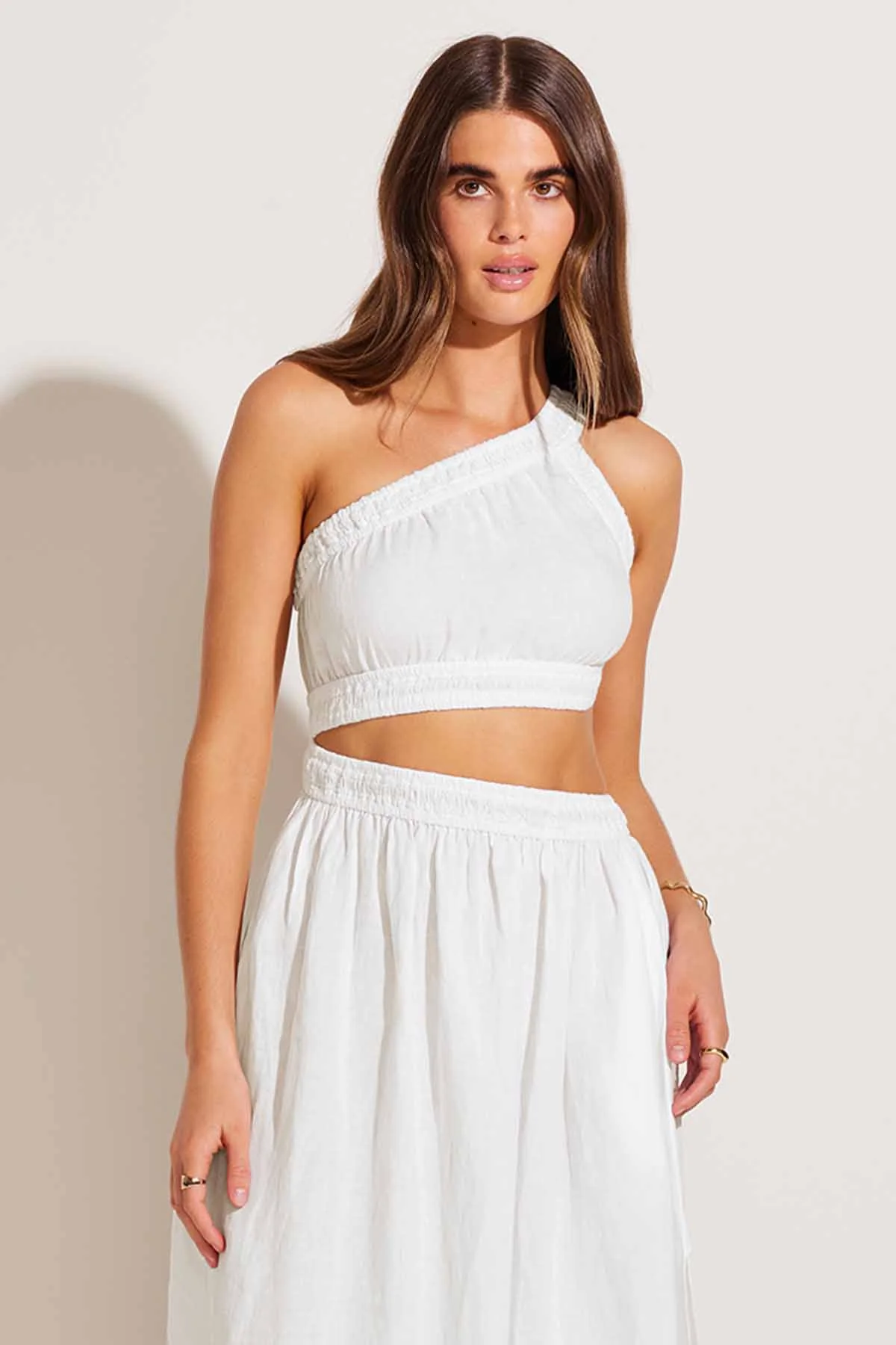 Reina Dress - White Ecolinen - Image 3