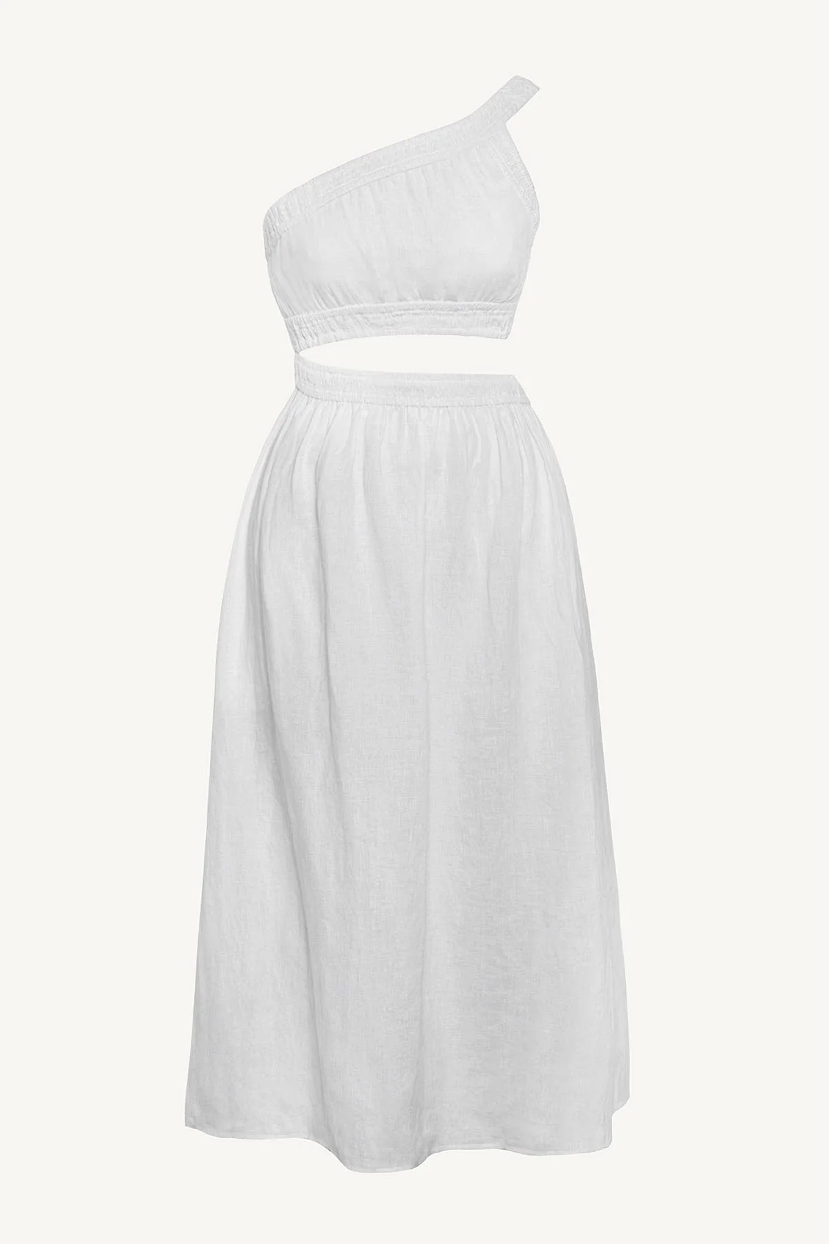 Reina Dress - White Ecolinen - Image 6